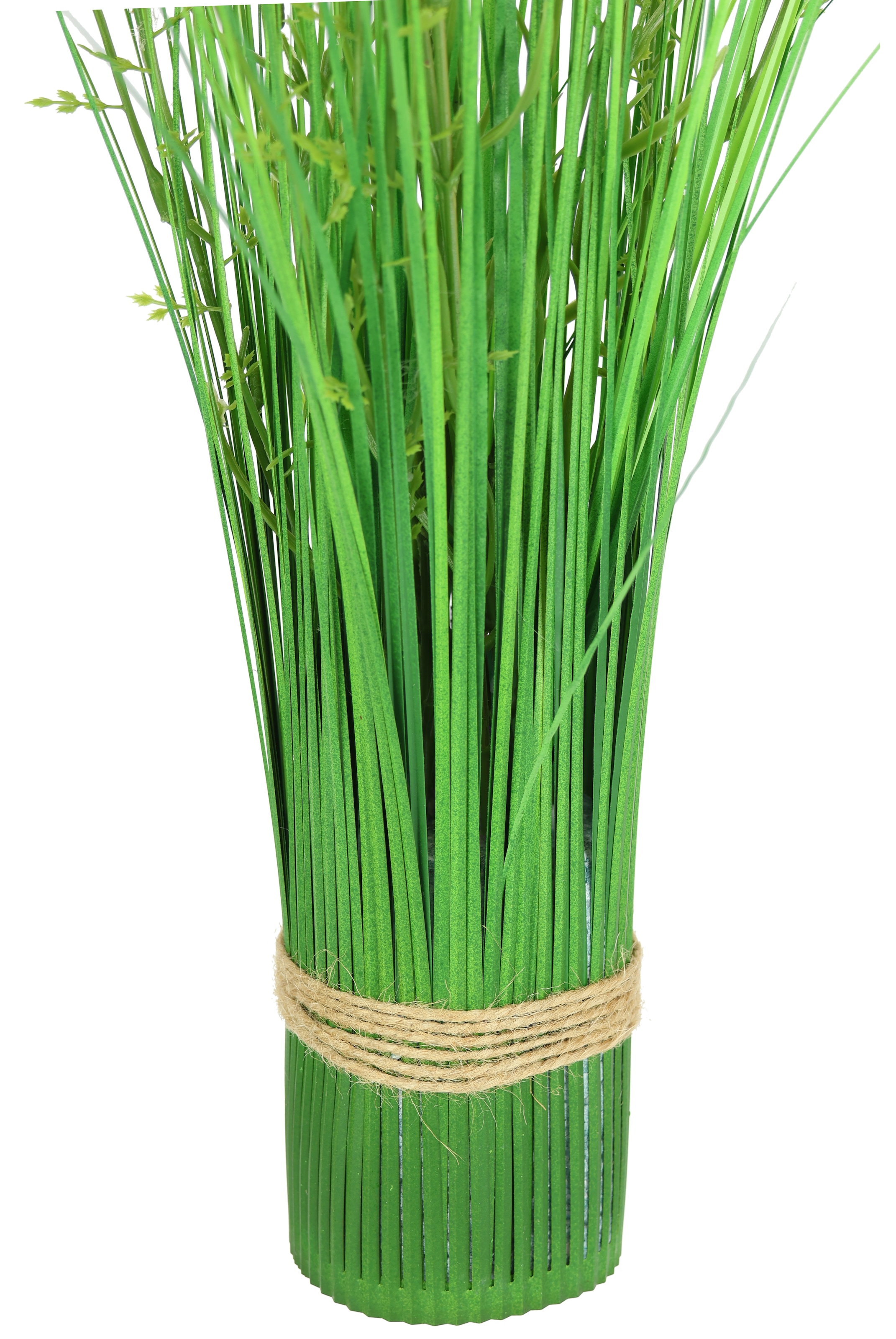 I.GE.A. Kunstpflanze »Künstlicher Grasbund mit Blüten«, Grasbusch Deko Kunstblumen Kunstgras Grünpflanze Gräser Sträucher