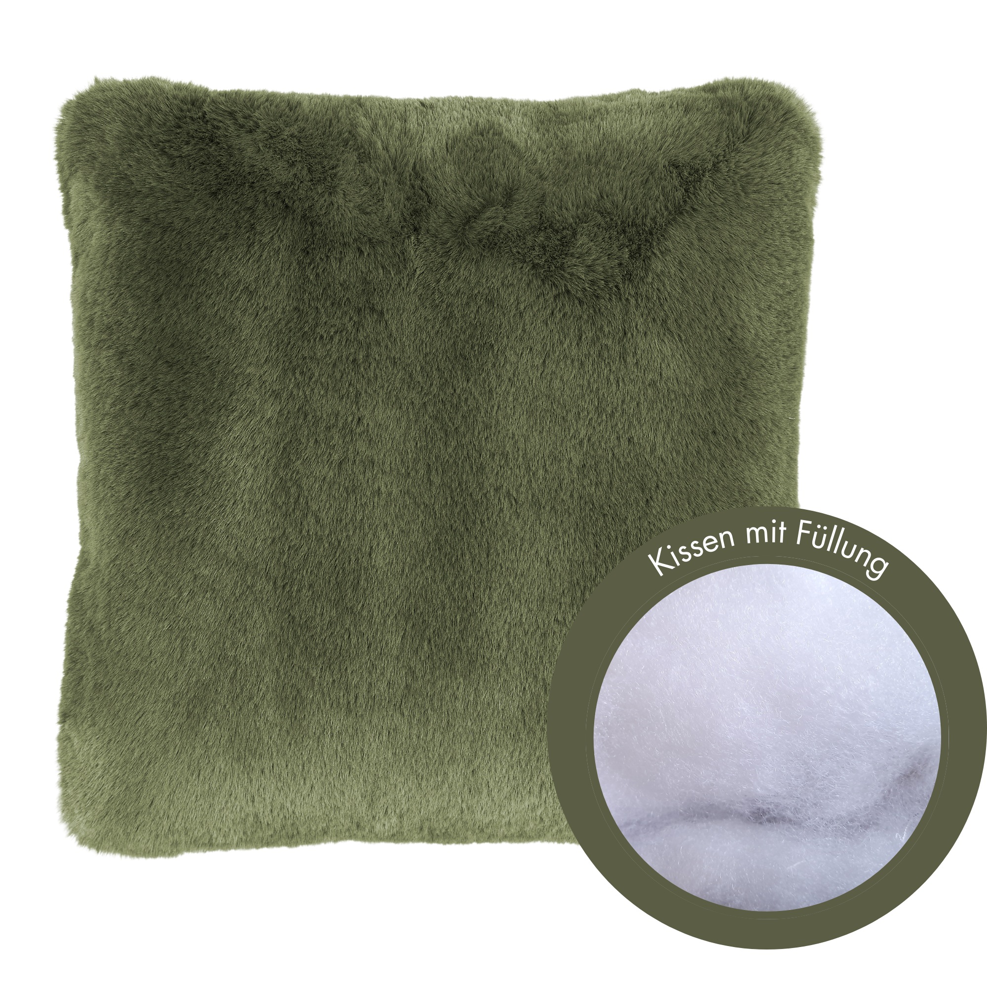 LUXOR living Fellkissen "Dekokissen Novara" Kunstfell, eckig, 40x40 cm, seh günstig online kaufen