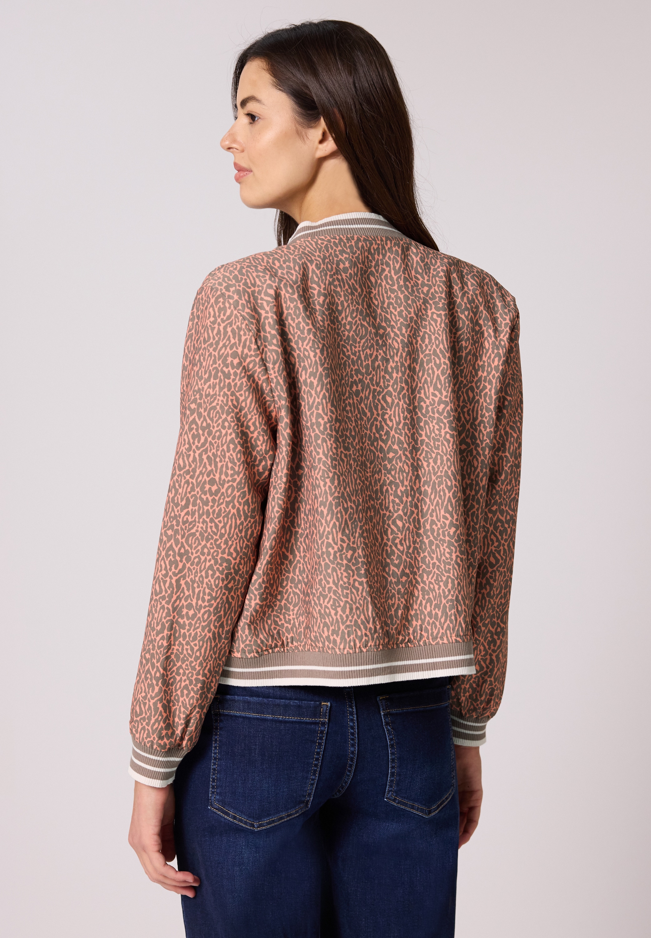 STREET ONE Blouson ohne Kapuze Rundhalsausschnitt