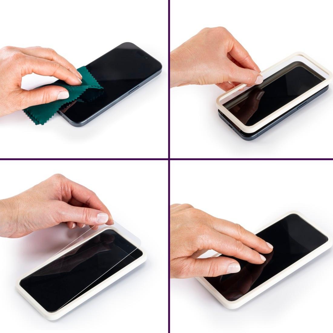 Hama Displayschutzglas »Schutzglas "Extreme Protect" f. Apple iPhone 17 Pro Max, Montagehilfe« Premium-Schutzglas mit D3O®-Technologie-Lizenz