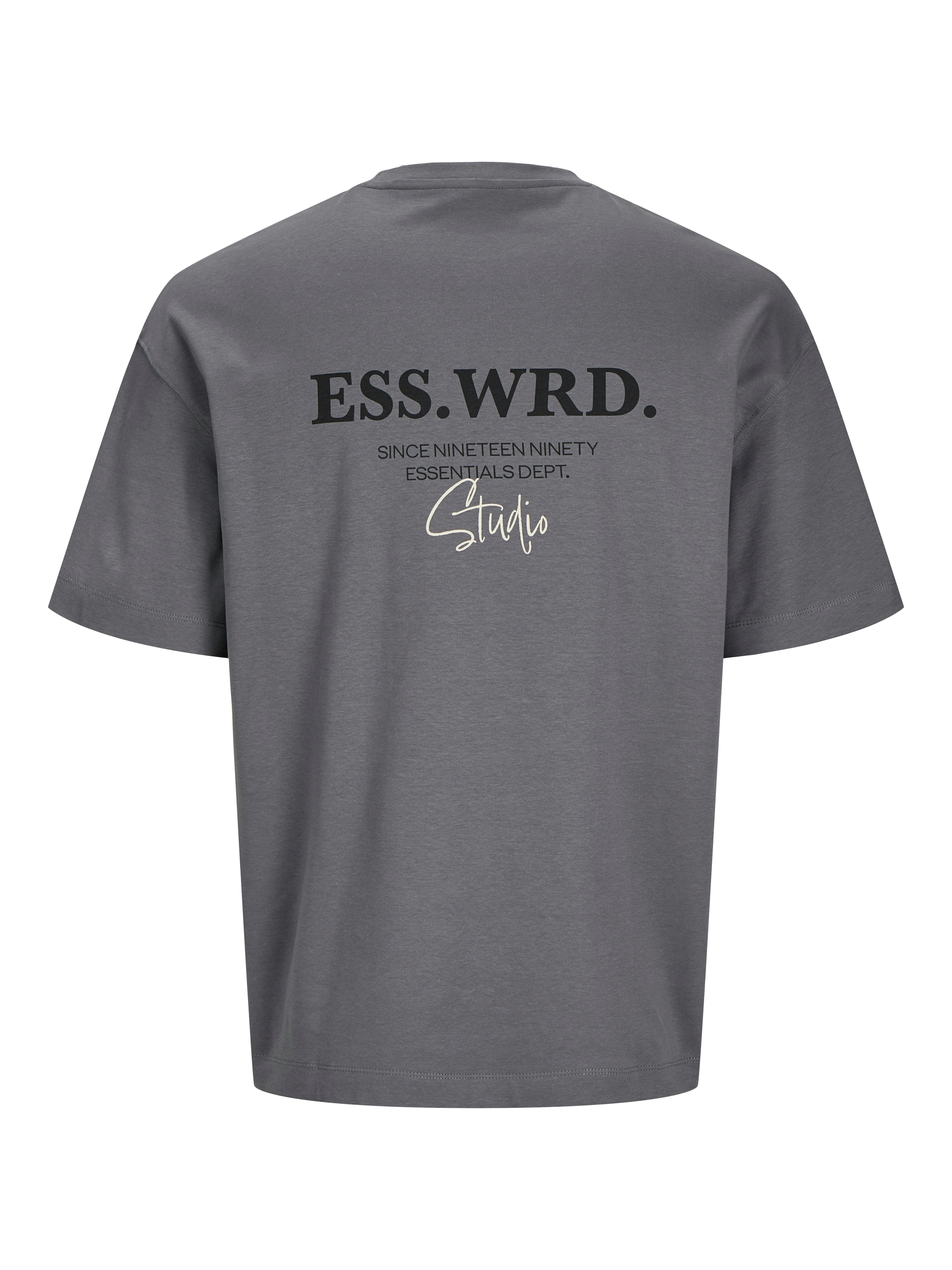 Jack & Jones Rundhalsshirt »JJEURBAN EDGE STUDIO TEE SS O-NECK NOOS«, mit Front und Back Print