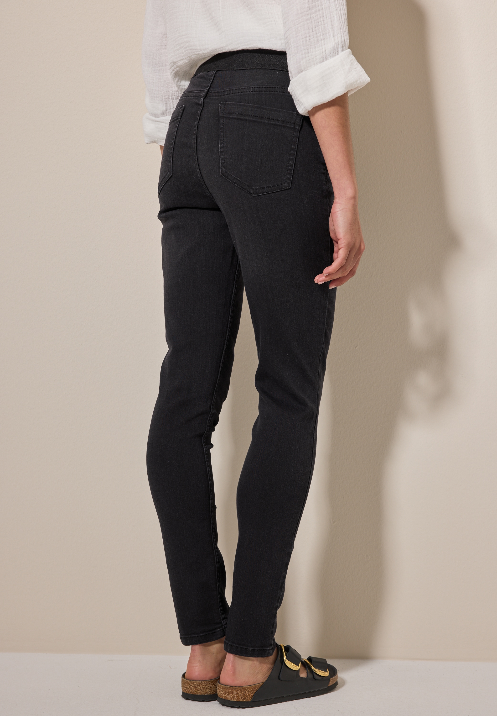 Cecil Gerade Jeans, High Waist