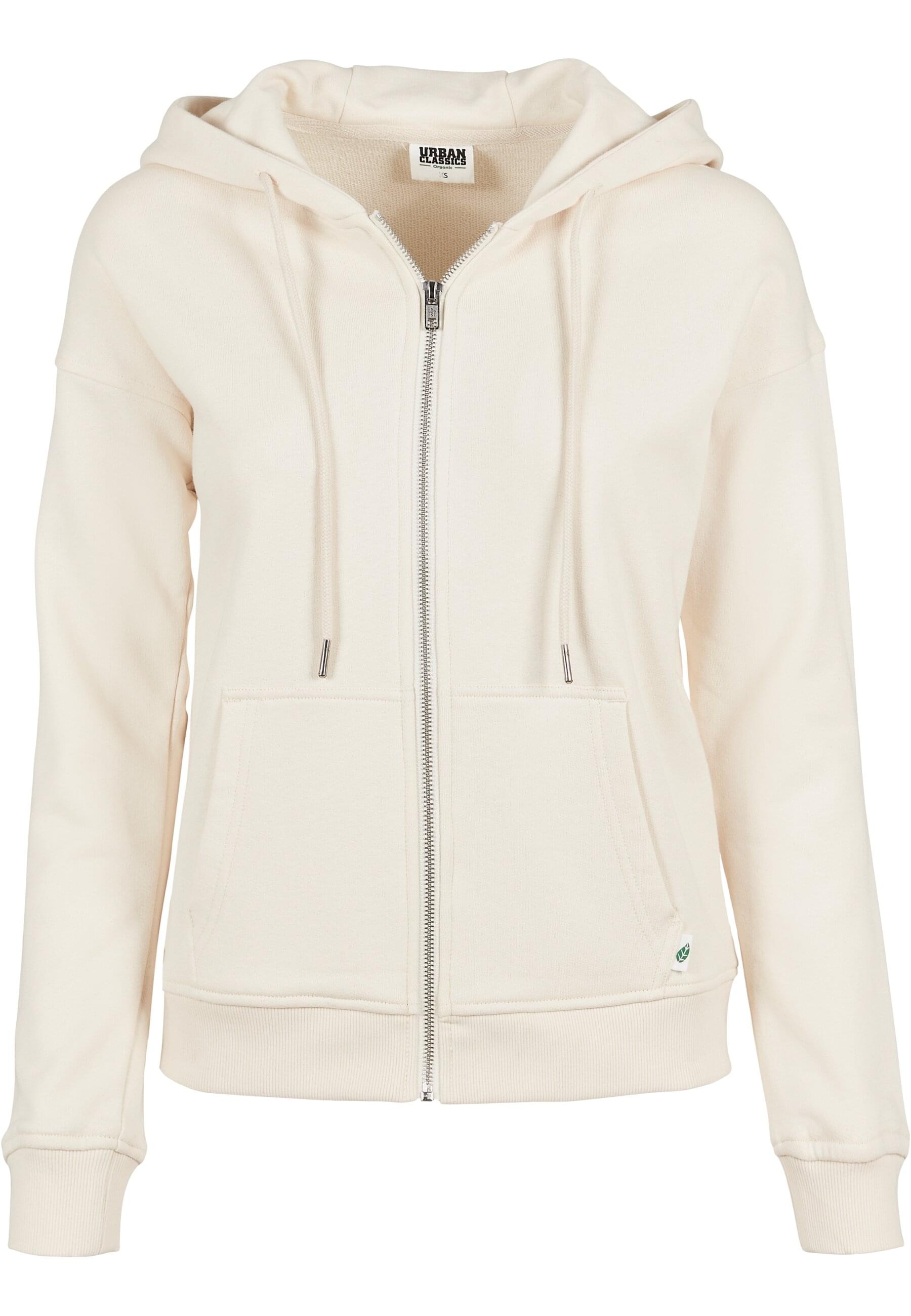 URBAN CLASSICS Sweatjacke "Urban Classics Damen Ladies Organic Terry Zip Hoody"