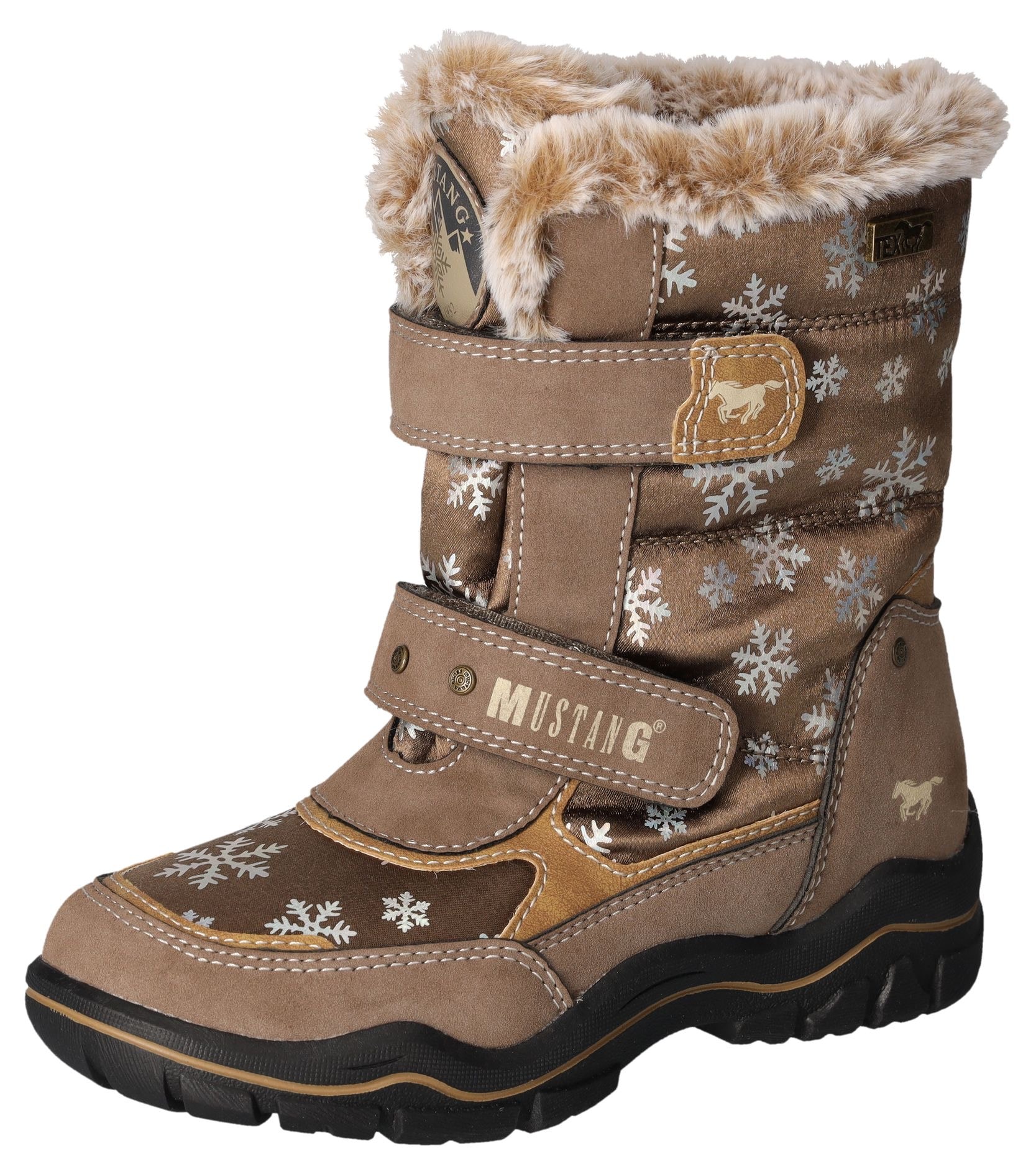 Winterstiefel, Winterstiefel, Klettstiefel in bequemer Weite