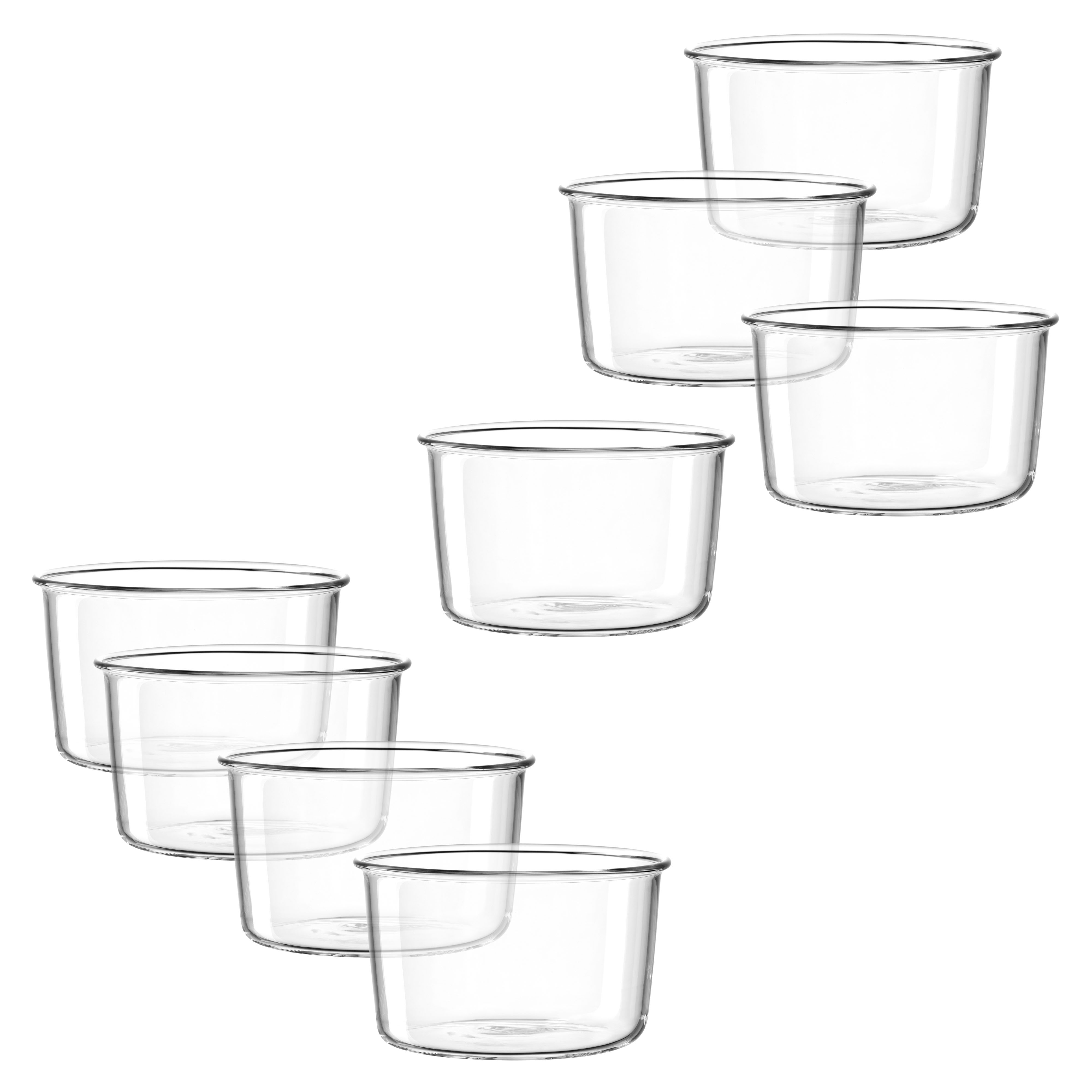 LEONARDO Schale "VETRO, Ø 9 cm, 8er-Set" 8 Stk. aus Glas spülmaschinengeeignet