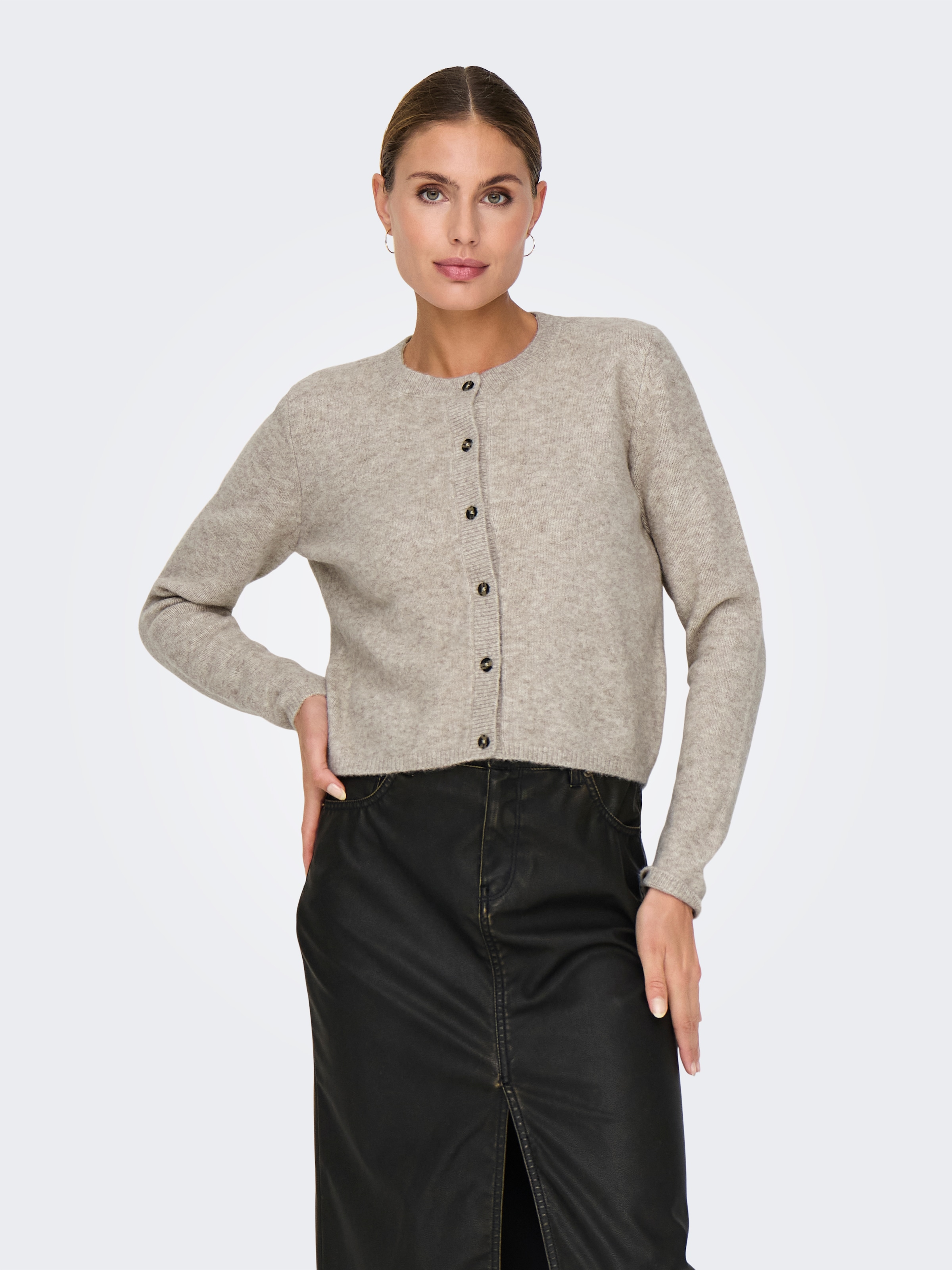 JDY Strickjacke »JDYCHLOE LIFE L/S CARDIGAN KNT NOOS« Materialmix