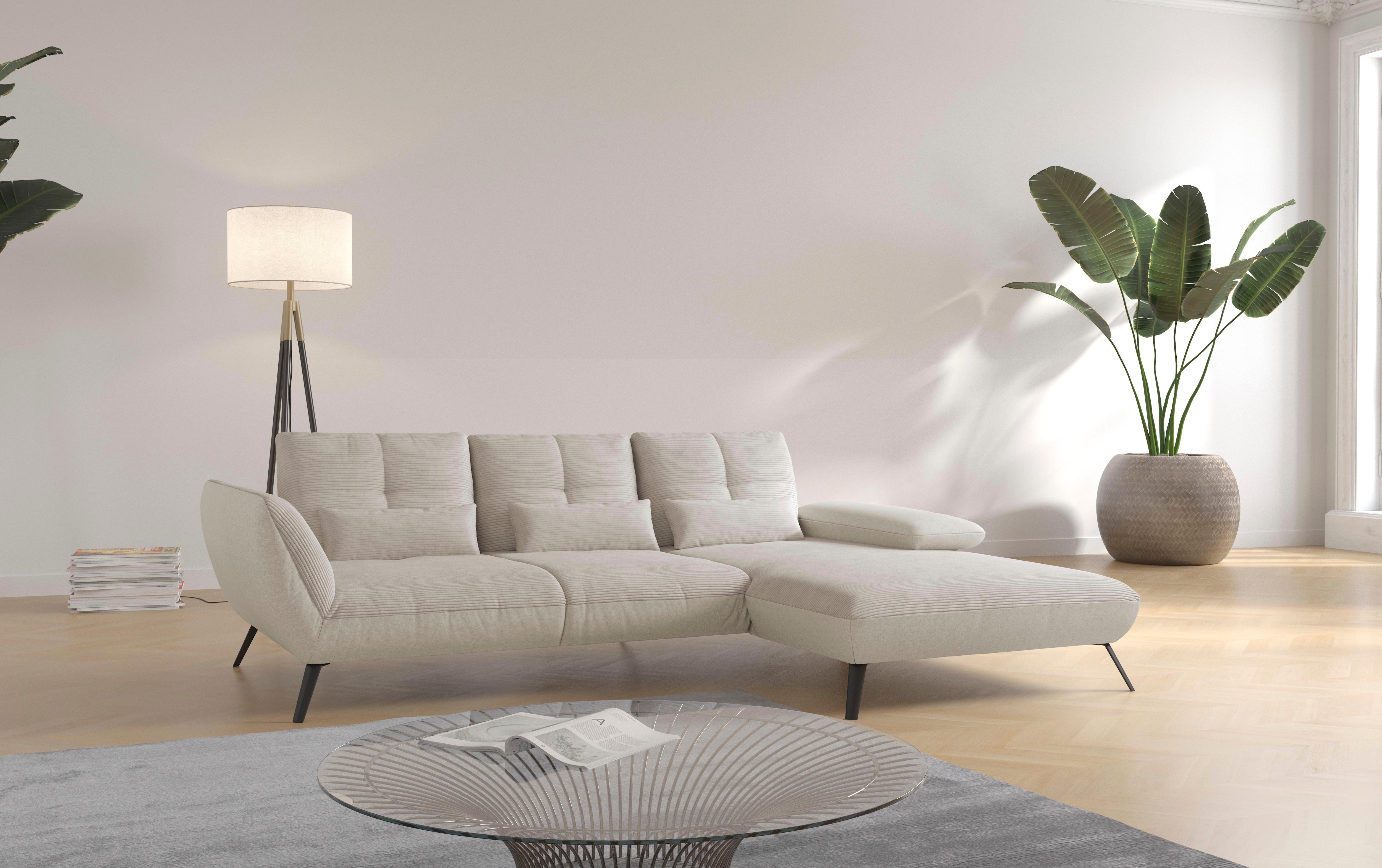 OTTO home Ecksofa "Mikado L-Form" inkl. Sitztiefenverstellung und Armteilverstellung