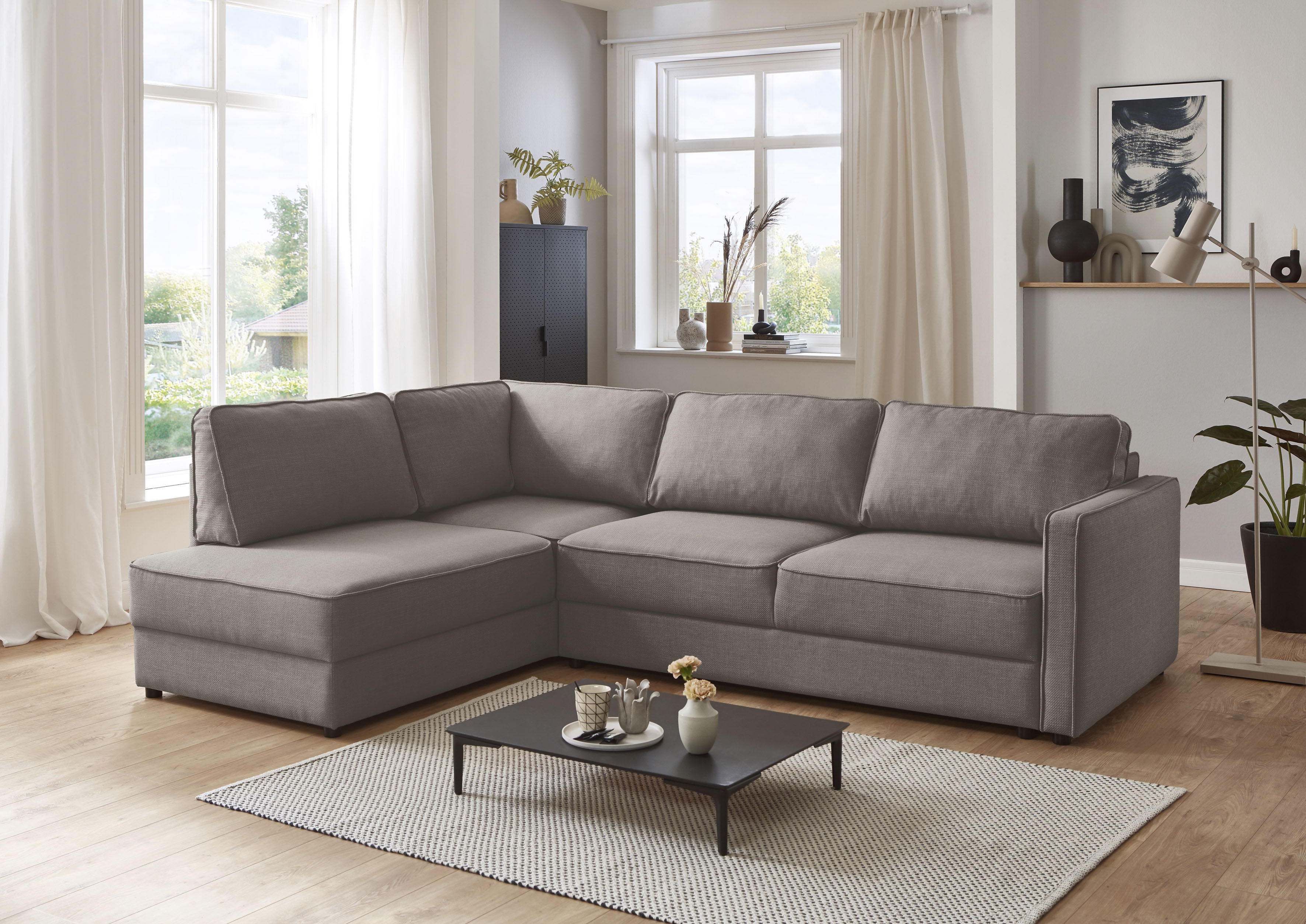 OTTO home Schlafsofa "Chill" Ecksofa mit Schlaffunktion und Bettkasten
