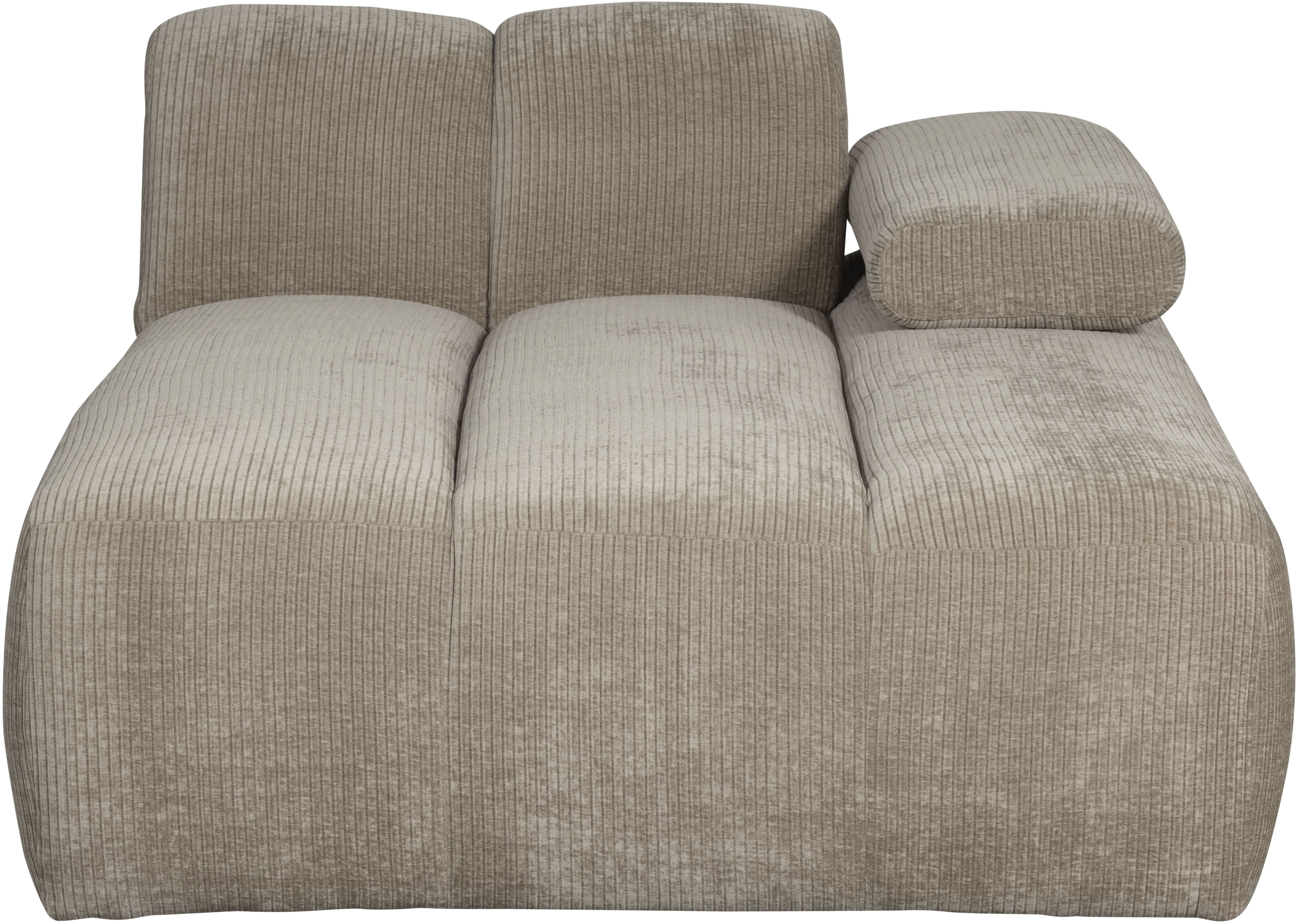 WOOOD Sofaelement "Mojo Bouclé-Bezug mit verstellbarer Armlehne B 124 x D 97 x H 74 cm" Maximale Verschleißfestigkeit, Tragkraft 120 kg, montiert geliefert