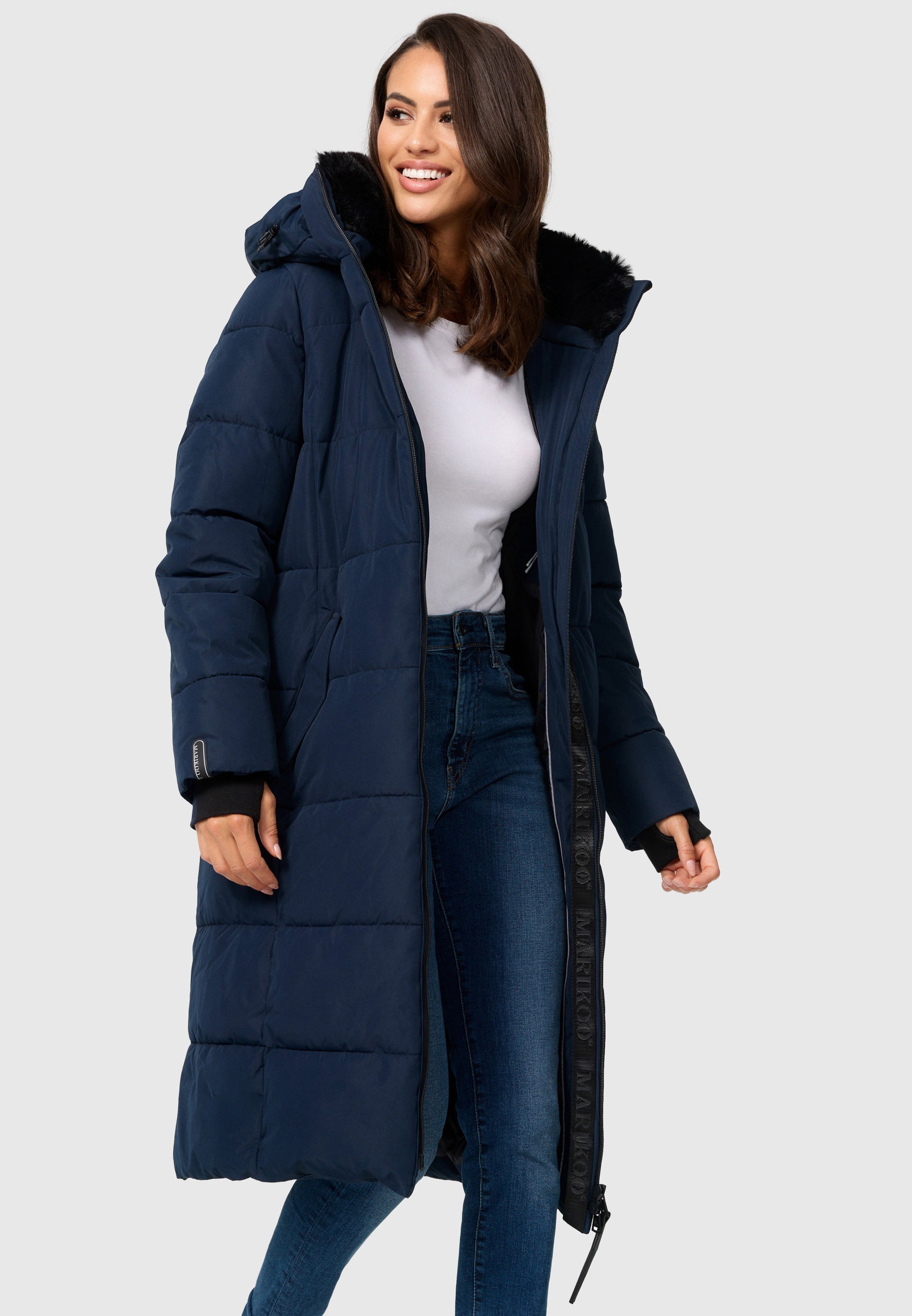 Marikoo langer Winter Mantel BAUR gesteppt XVI«, Steppjacke »Zuraraa kaufen |