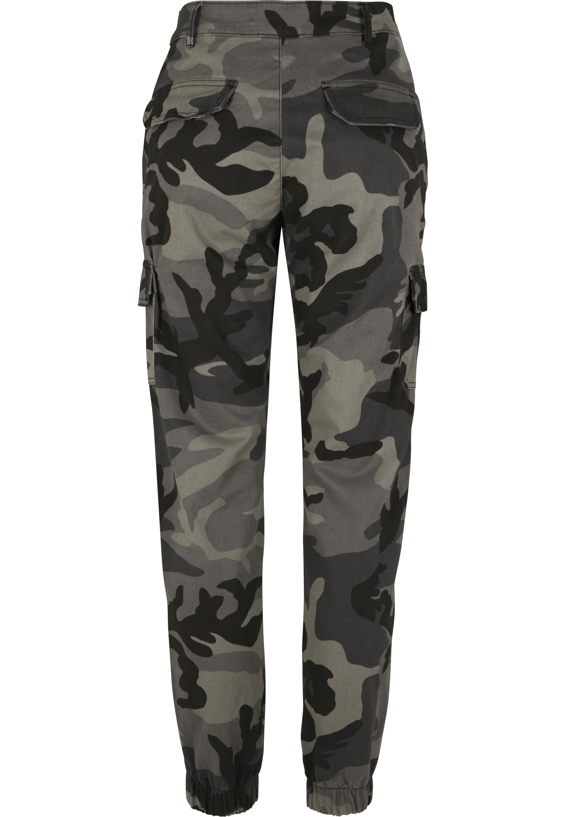 URBAN CLASSICS Cargohose "Urban Classics Damen Ladies High Waist Camo Cargo günstig online kaufen