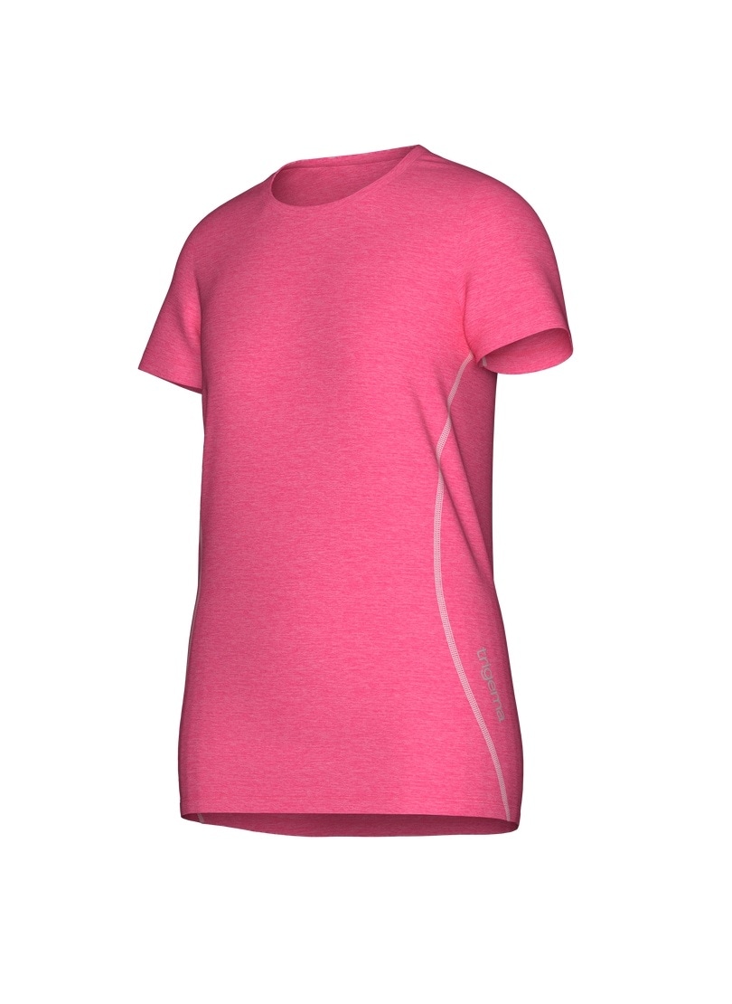 Trigema T-Shirt "TRIGEMA Sportshirt in Melange-Optik" 1 Stk. tlg. günstig online kaufen