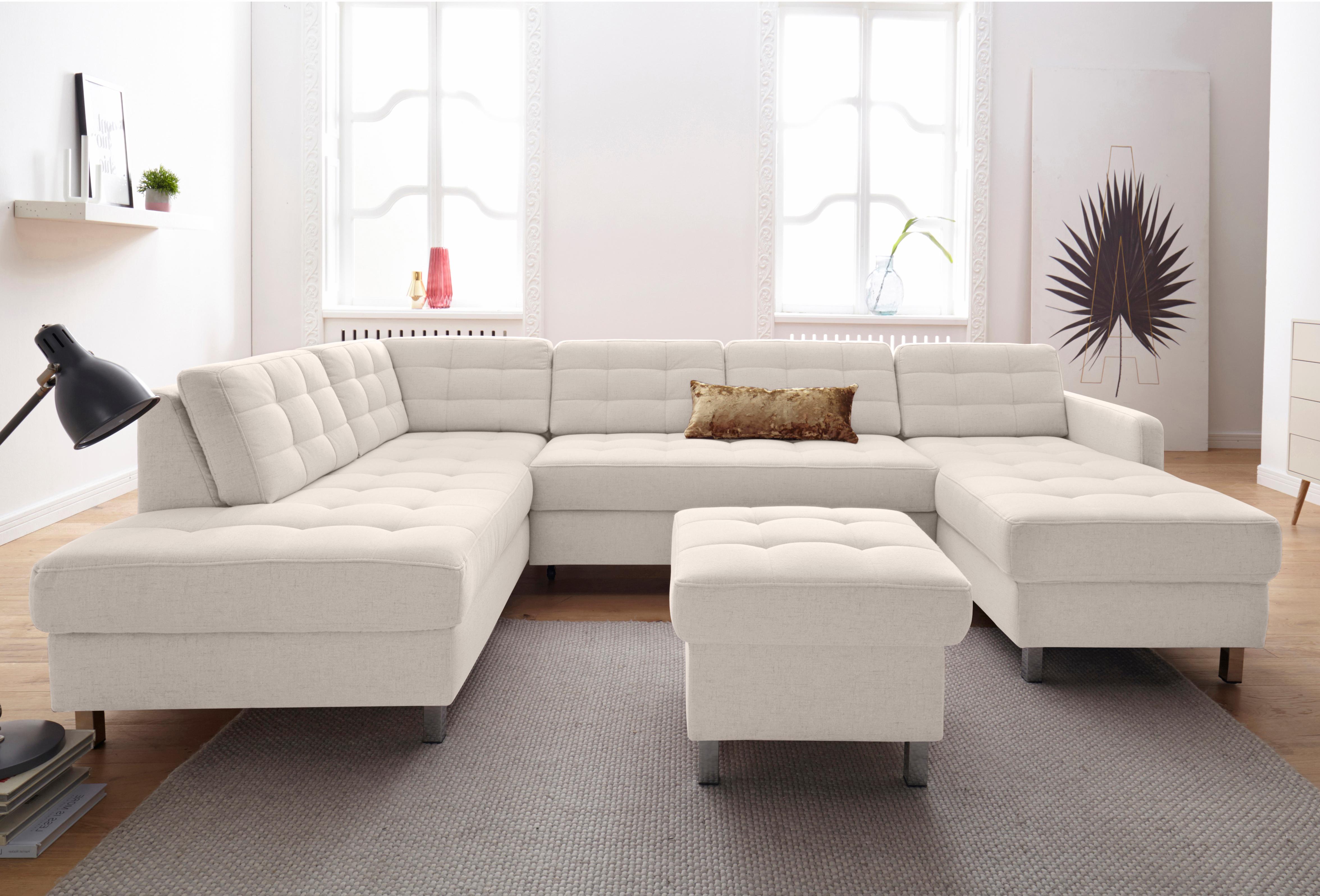 sit&more Wohnlandschaft "Picasso U-Form" wahlweise mit Schlaffunktion und Bettkasten