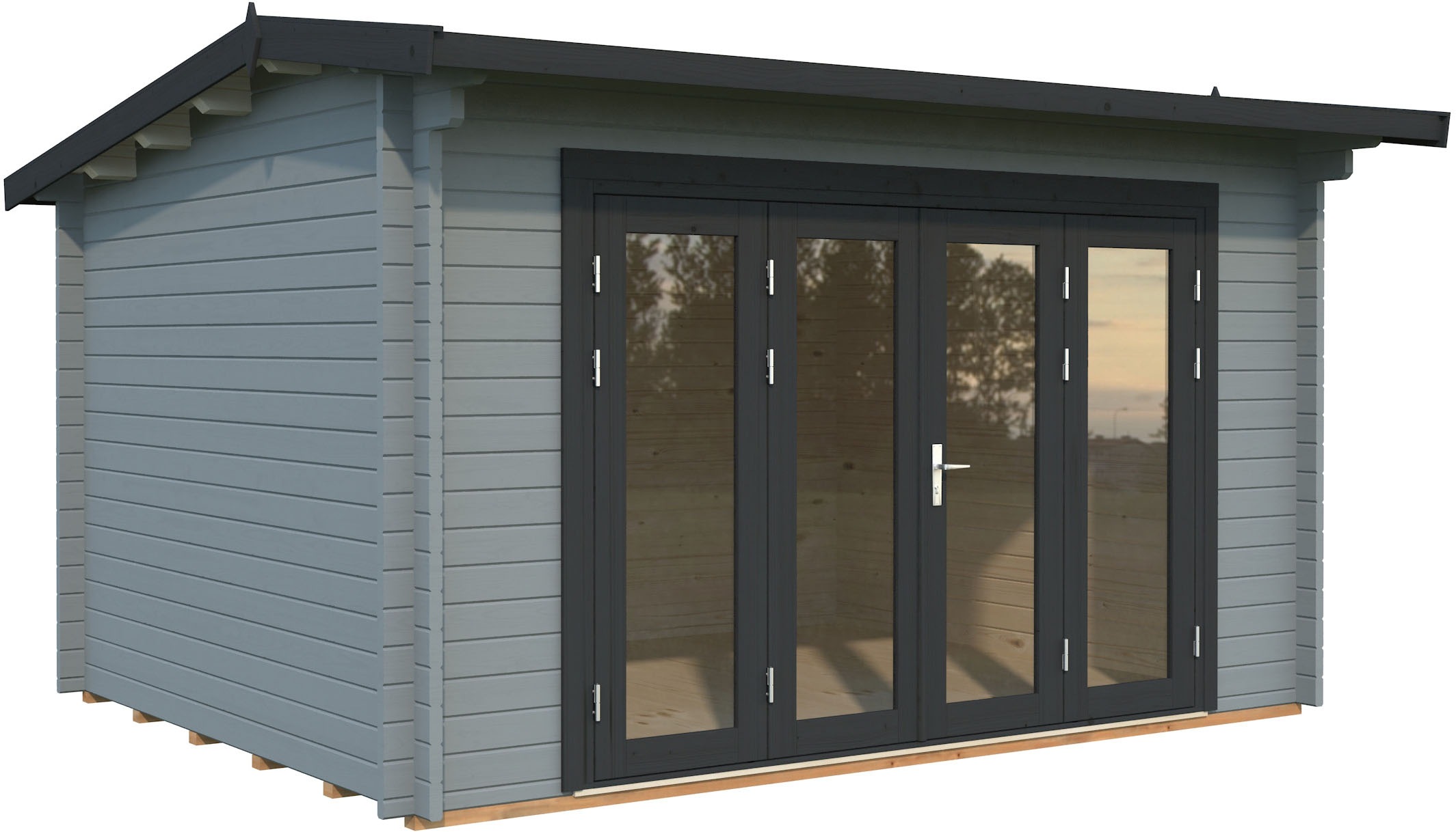 Palmako Gartenhaus "Ines Bitfold" verschiedene Farben
