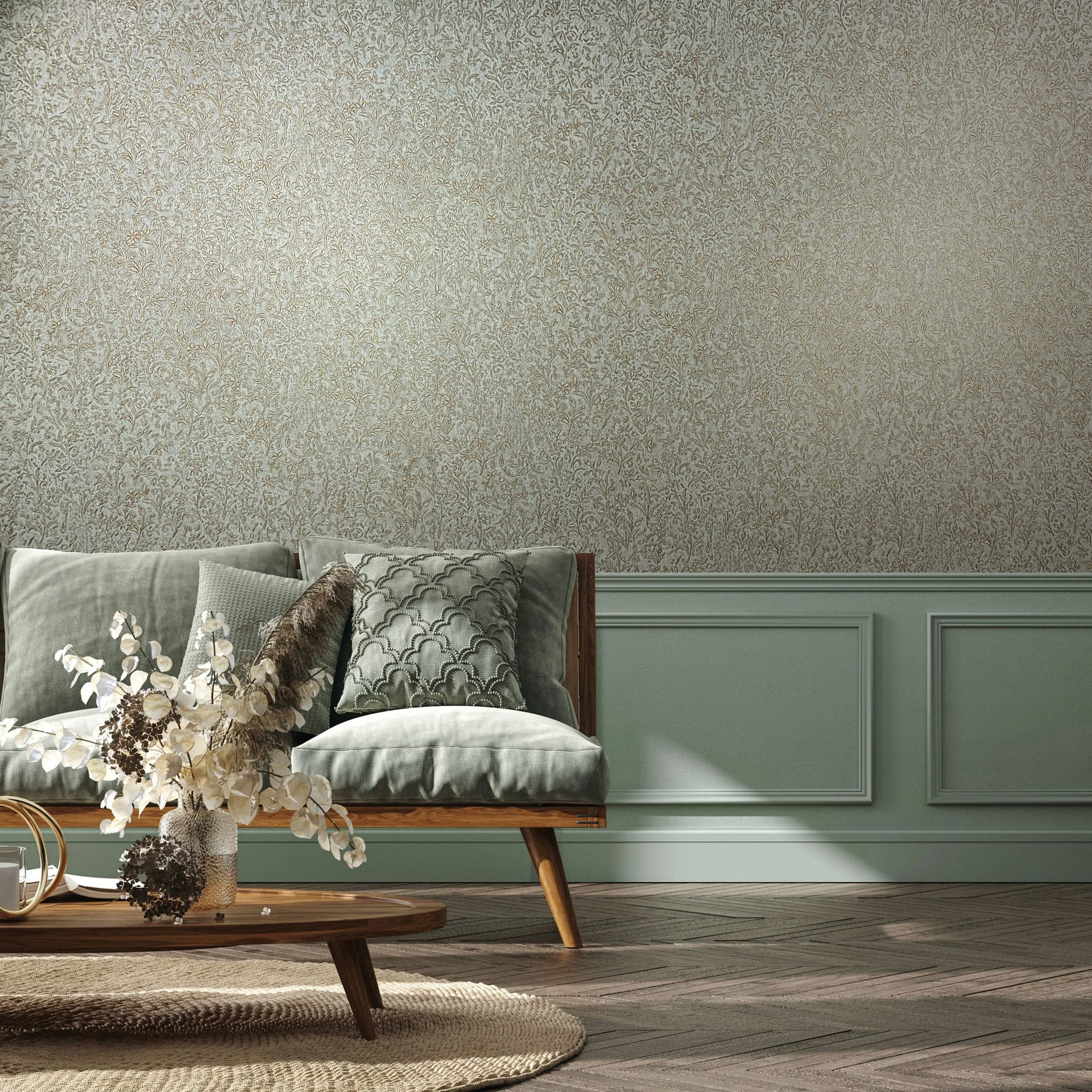 Marburg Vliestapete "Tapete Blossom Touch" floral geprägt moderne Vliestapete für Wohnzimmer Schlafzimmer Küche