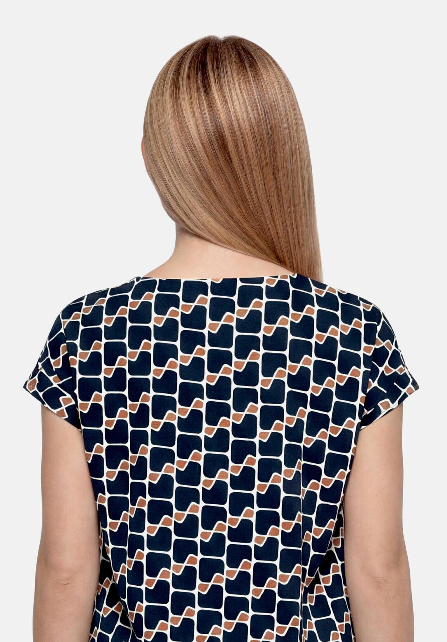 Betty Barclay Kurzarmshirt »Damen mit Wasserfallausschnitt« 1