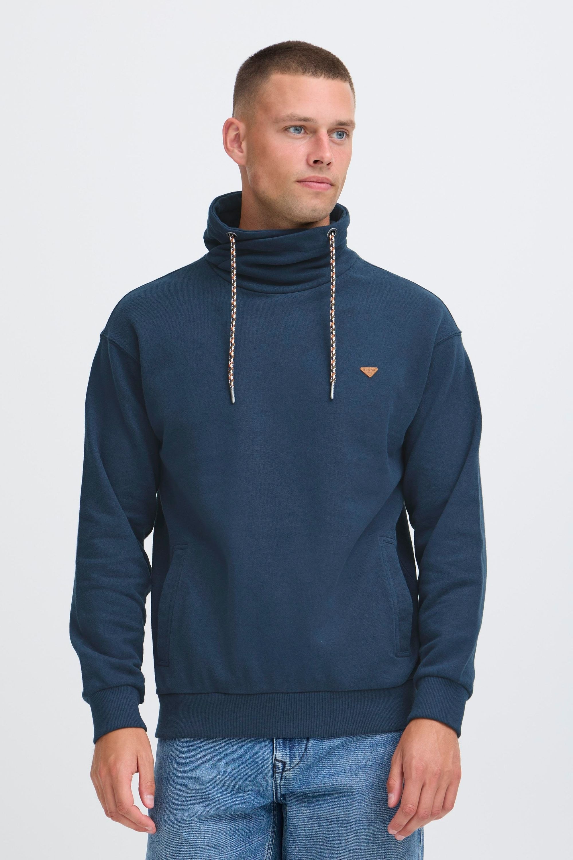 Blend Longpullover "BHLapol" Stilvoller Sweatpullover Tube-Kragen günstig online kaufen