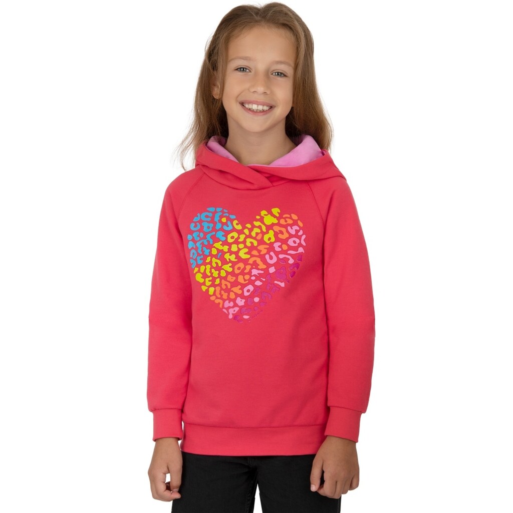 Trigema Sweatshirt »TRIGEMA Kapuzenpullover mit buntem Printmotiv«