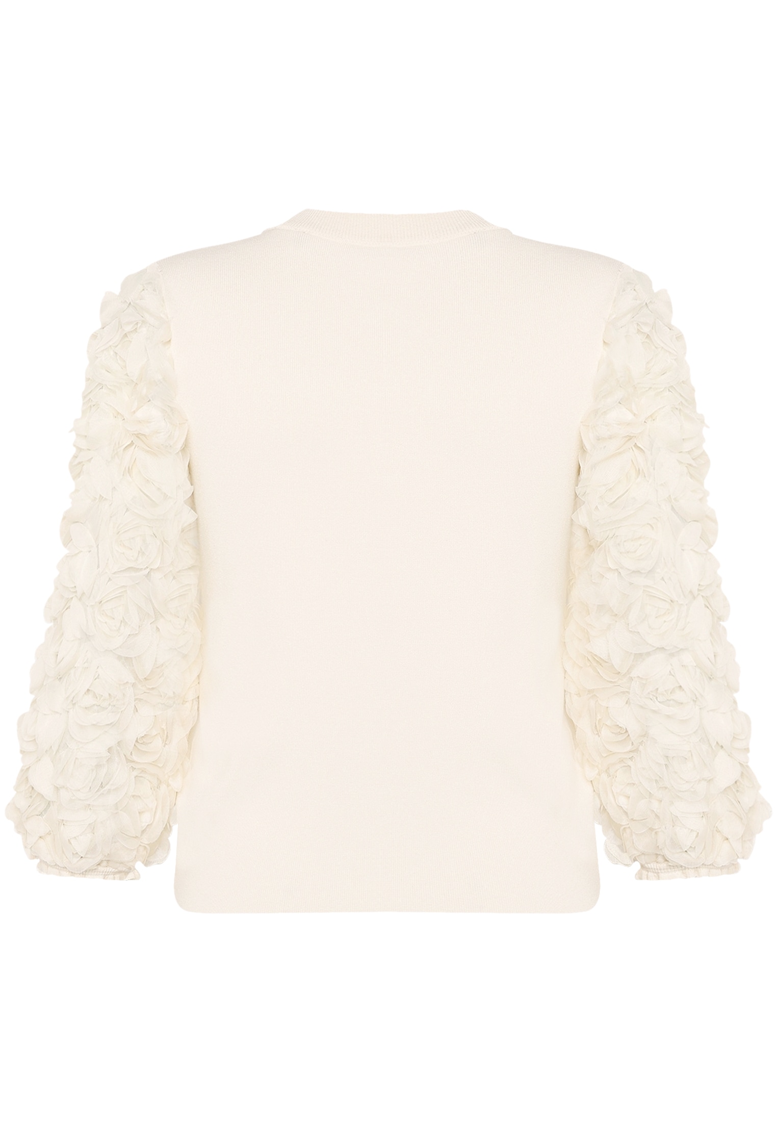 Zero Strickpullover »Damen mit 3D Blüten« 1 drapiert / gerafft