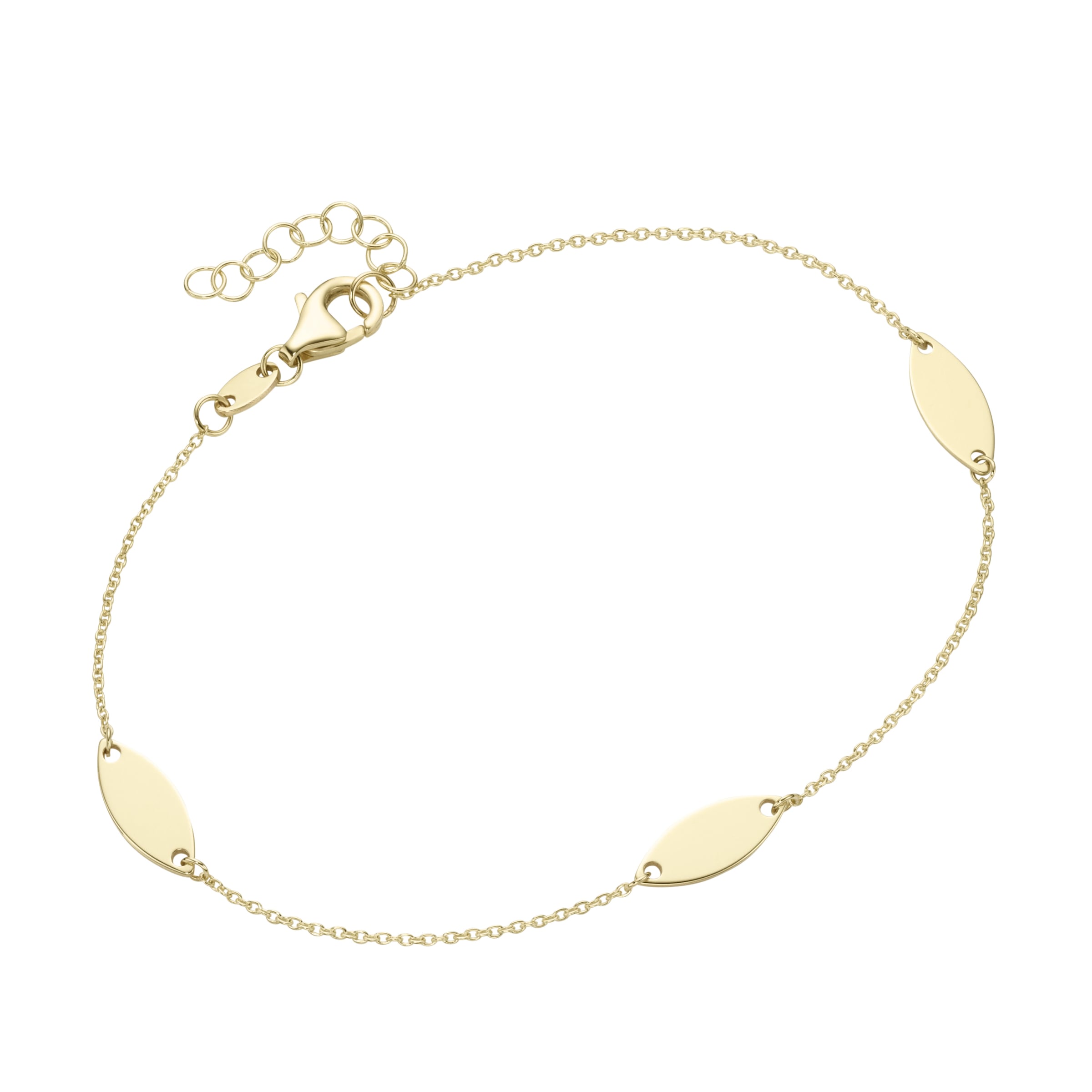 Luigi Merano Armband »mit navetteförmigen Elementen Gold 375«
