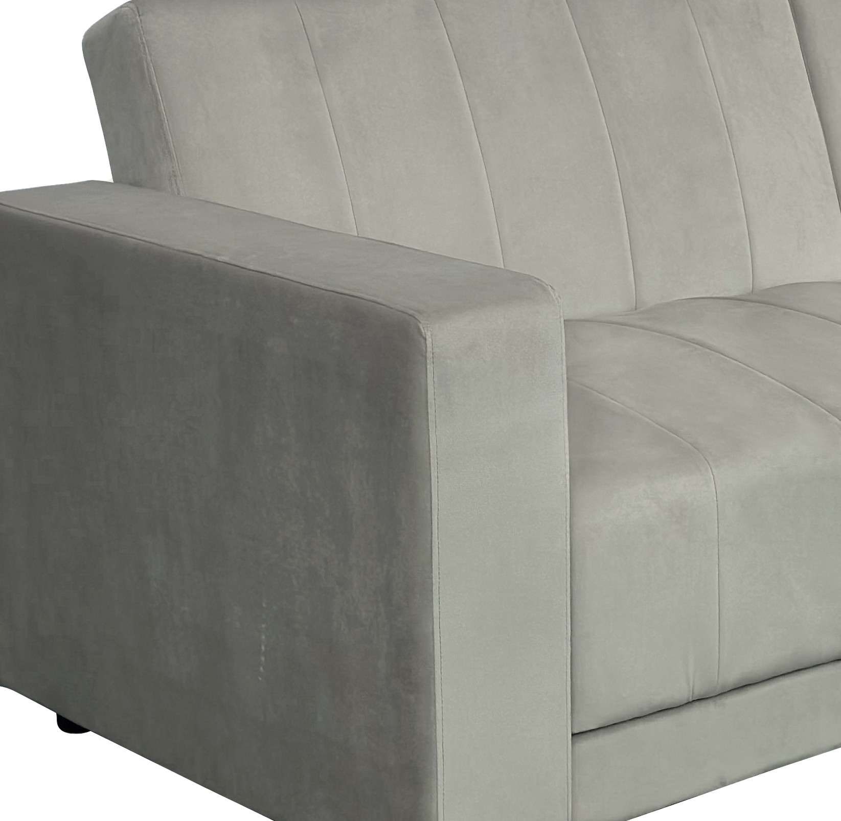 Dorel Home 3-Sitzer »Allie II Schlafsofa 225 cm«, Bett-Funktion (108/190cm), Rückenlehne 2-teilig, mit Steppung