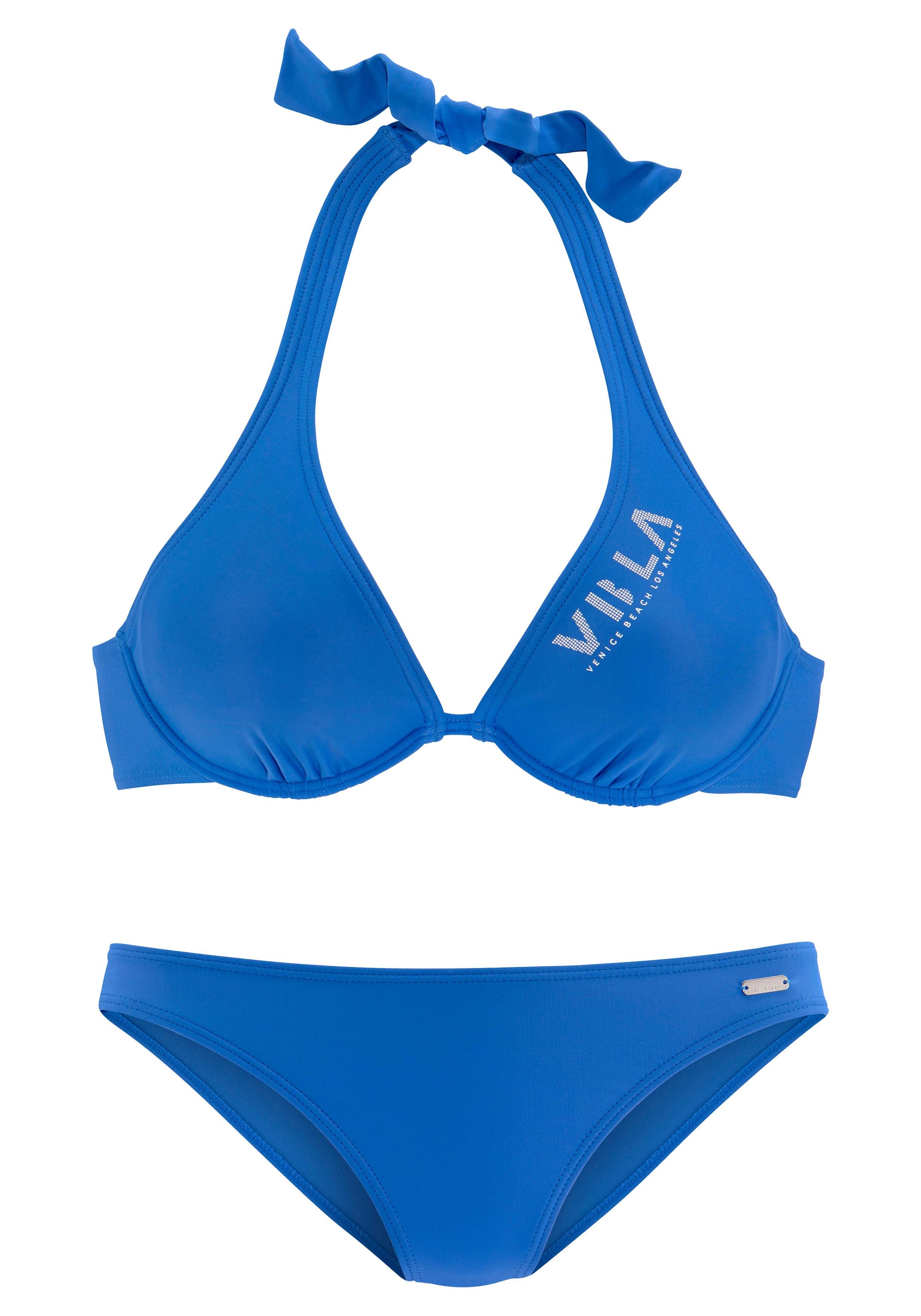 Venice Beach Bügel-Bikini, mit kontrastfarbigen Schriftzug