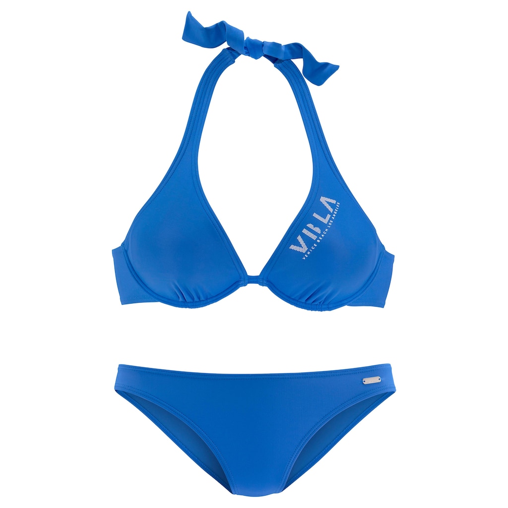 Venice Beach Bügel-Bikini, mit kontrastfarbigen Schriftzug