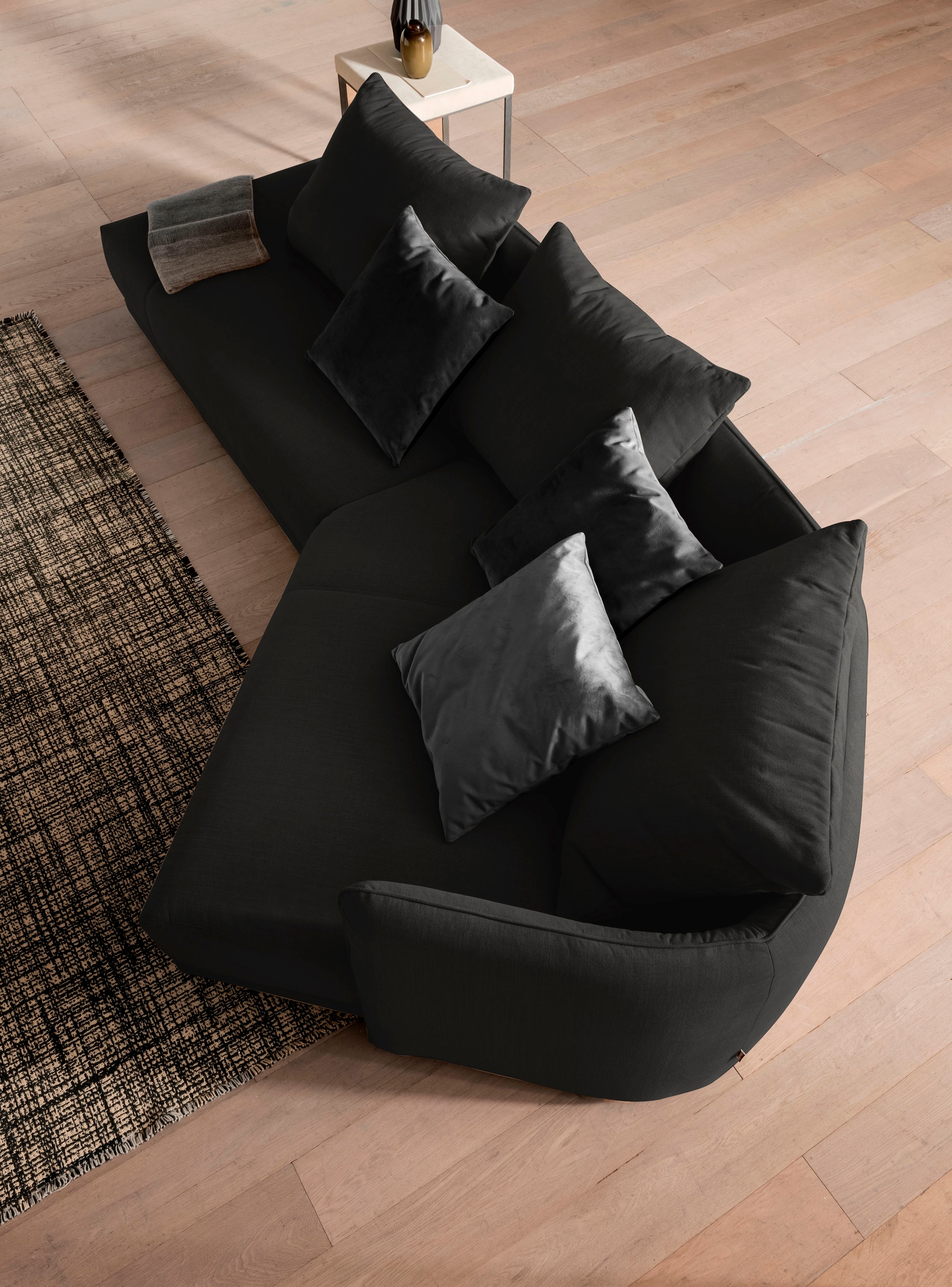 Thumbnail - designwerk Ecksofa "New York L-Form, anmutendes Designsofa" mit moderner R&ung im Rücken