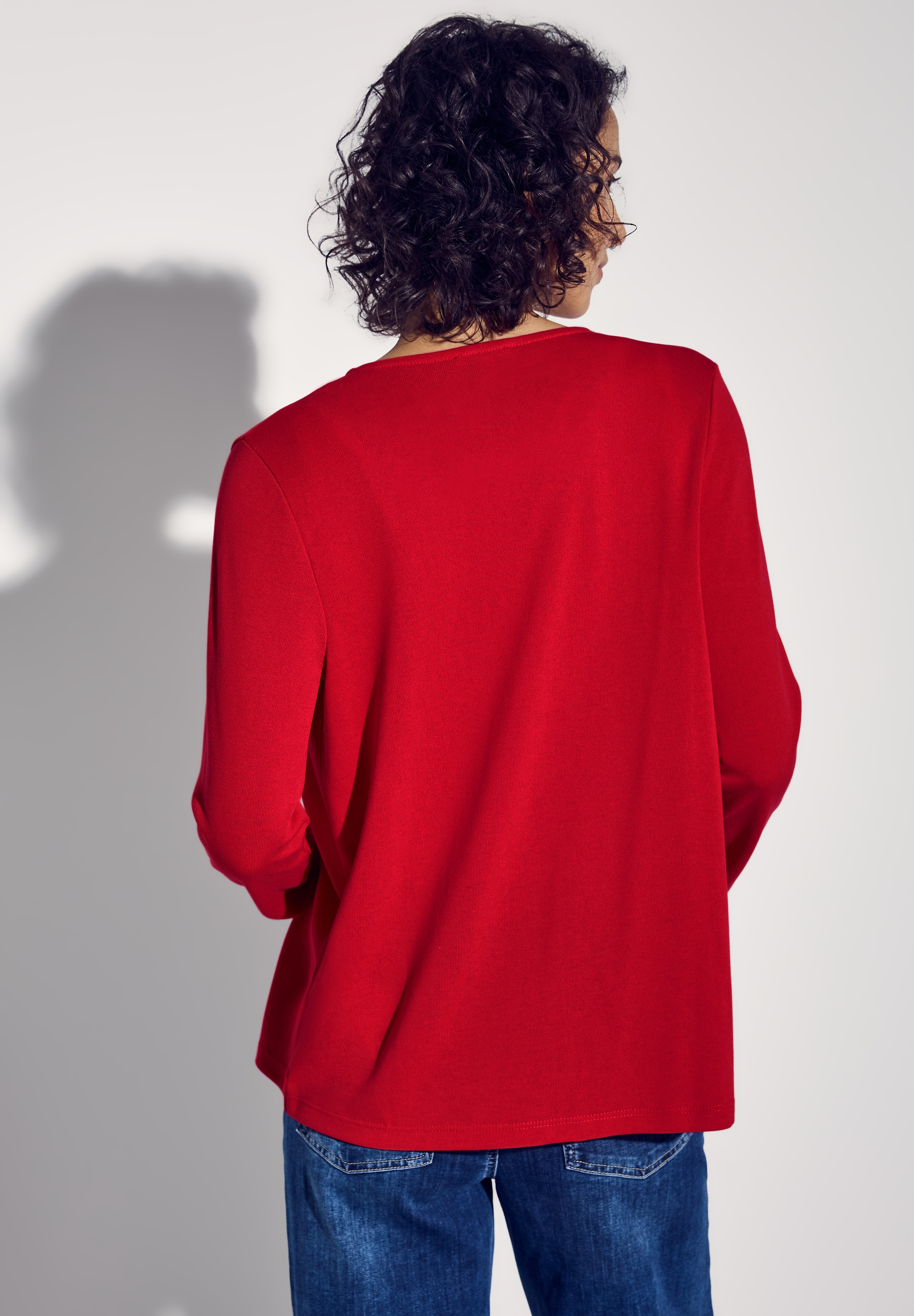 STREET ONE Cardigan, aus softem Materialmix