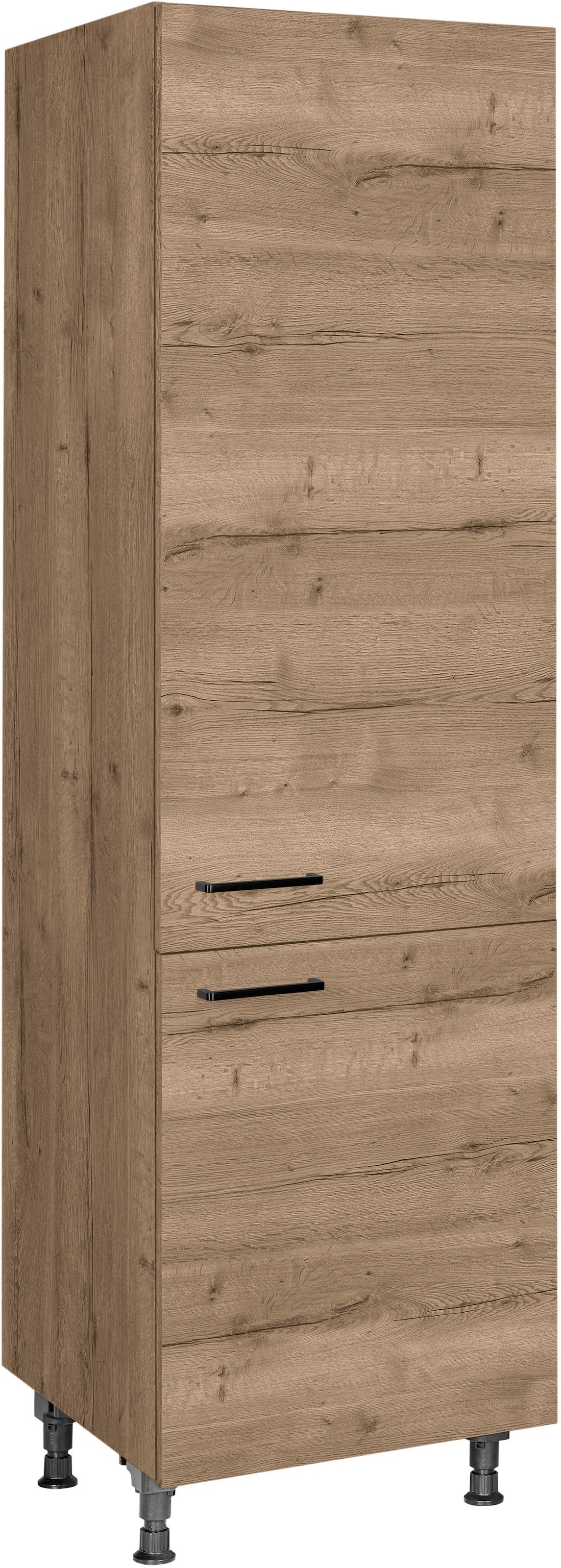 nobilia® Hochschrank »"Structura", Ausrichtung wählbar, mit zwei Türen, vormontiert,«, Breite/Höhe: 60/216,6 cm