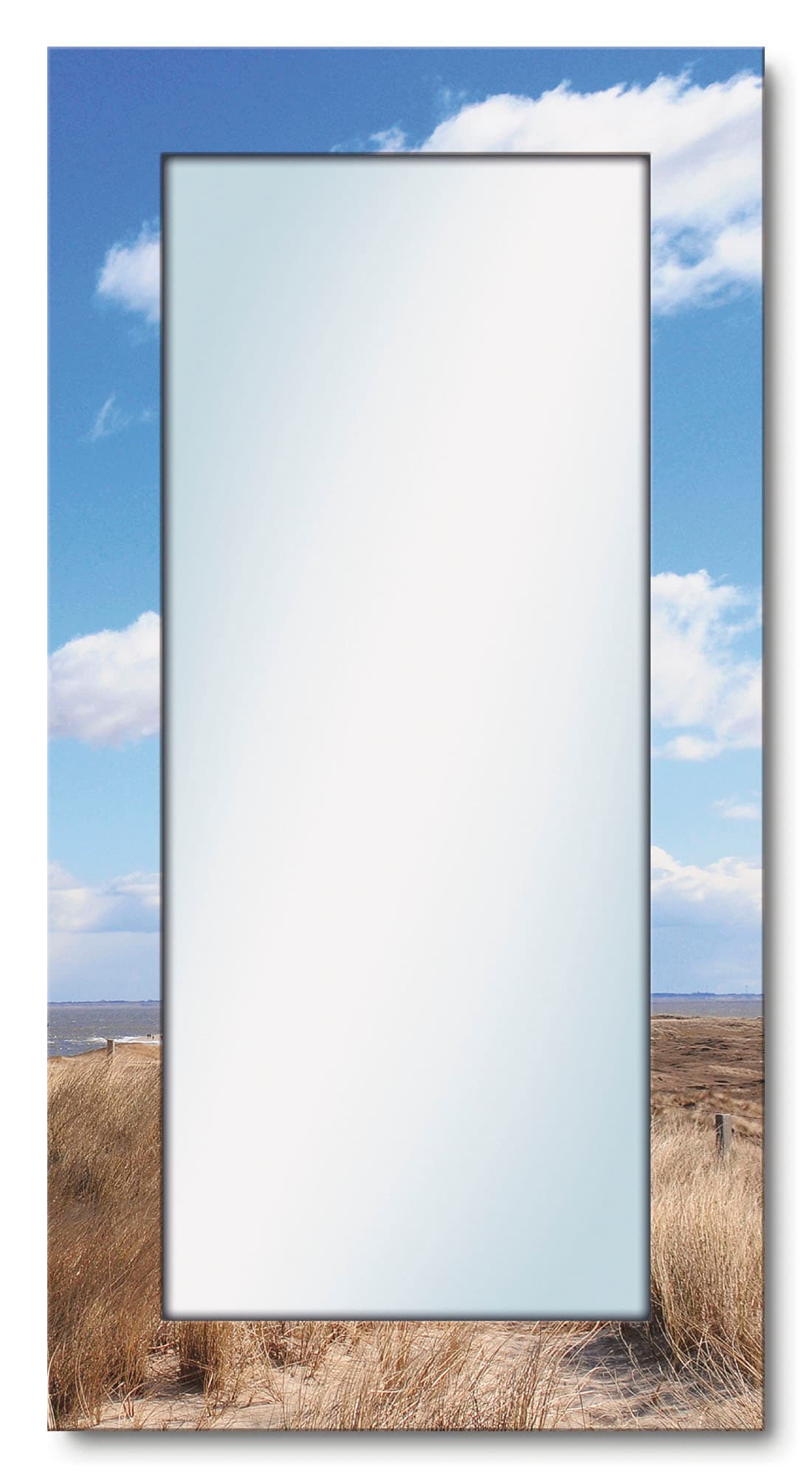 Dekospiegel »Leuchtturm Sylt«, gerahmter Ganzkörperspiegel, Wandspiegel, mit...