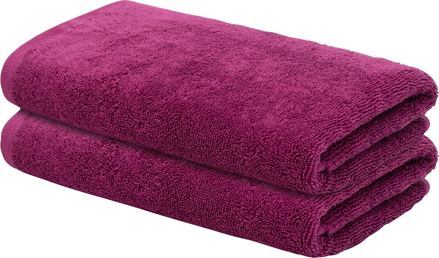 Gästehandtücher, B:30cm L:50cm, lila, LOOKS BY WOLFGANG JOOP, Frottier, Obermaterial: 100% Baumwolle, Handtücher, "LOOKS", mit Logobestickung