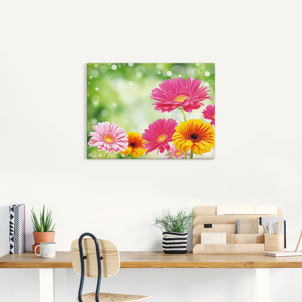 Artland Wandbild »Natürliche Romantik - Gerberas«, Blumen, (1 St.)