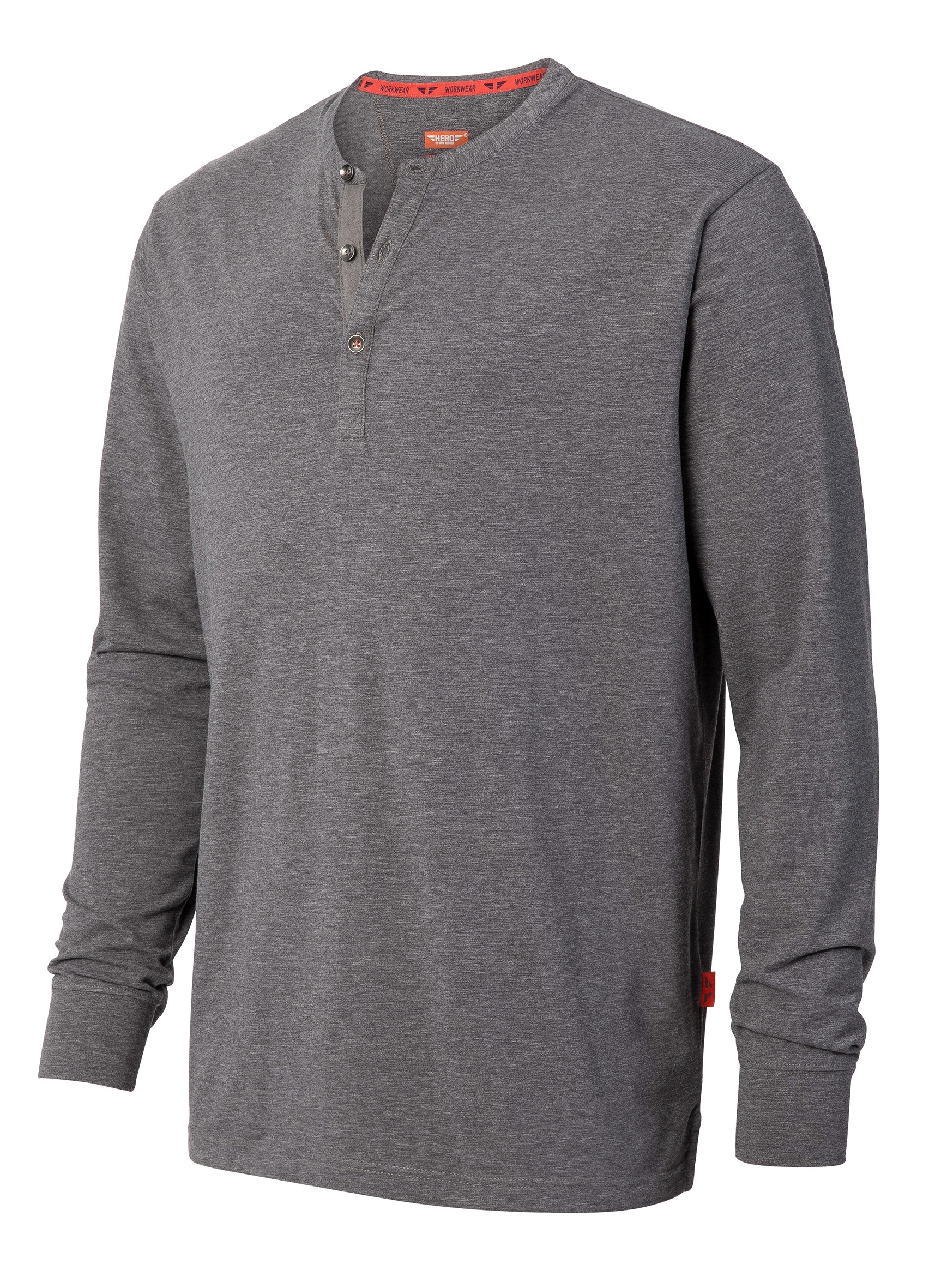 HERO by John Medoox Businessshirt »Workwear Longsleeve Henley-Shirt«, Longsleeve Henley-Shirt Funktionsqualitätfür Herren