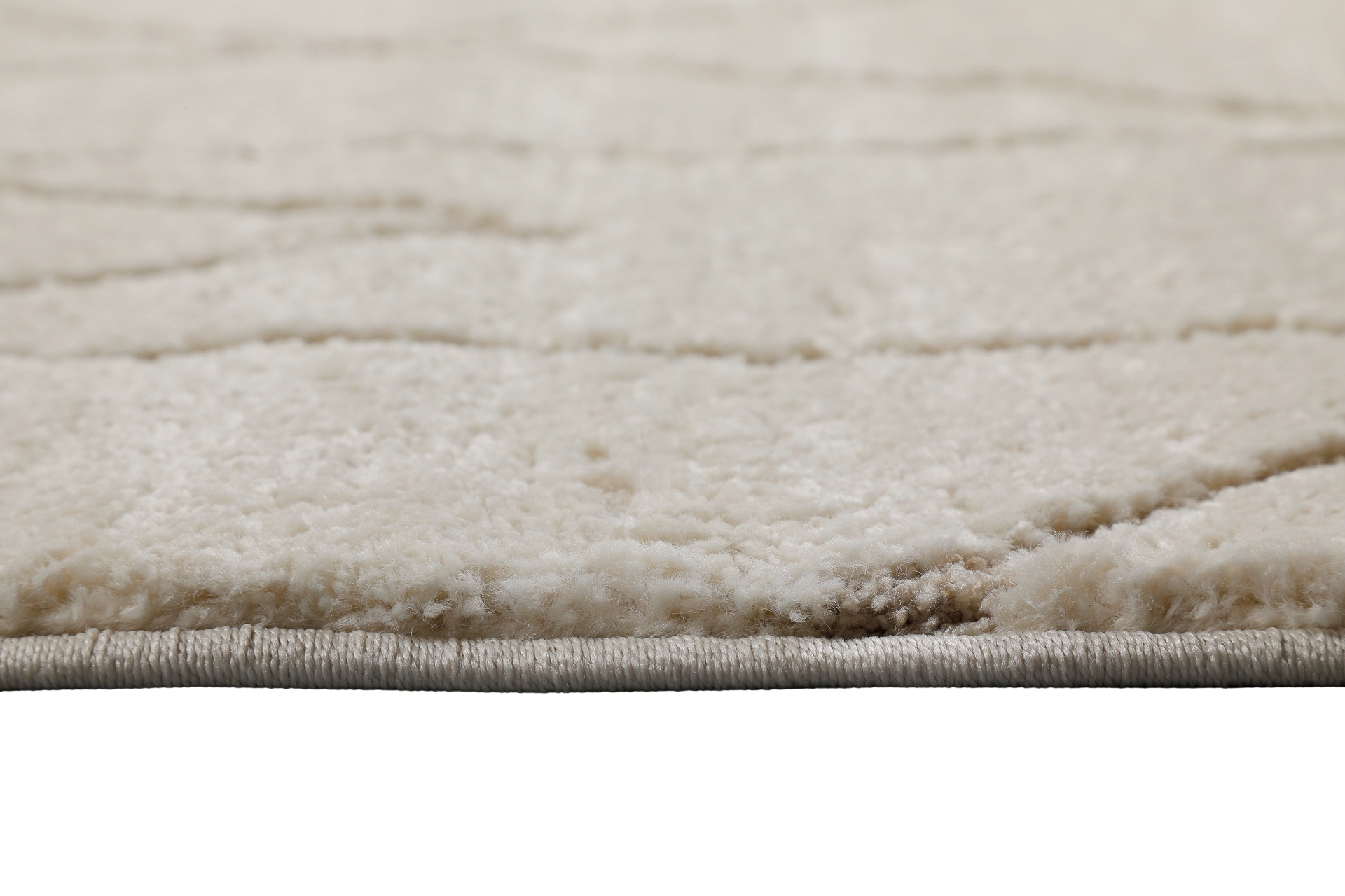 Wecon home Teppich »Pelle«, rechteckig, 18 mm Höhe, Gewebt, Hoch-Tief, pflegeleicht, Rauten Muster, Scandi, Wohnzimmer