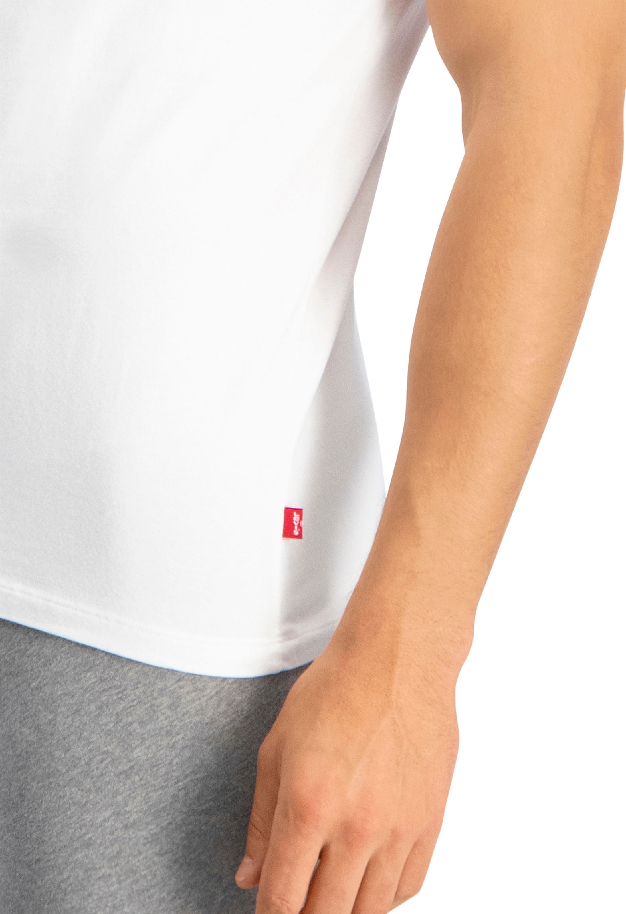 Levi's® T-Shirt, (Packung, 2er-Pack), mit breitem Logobund