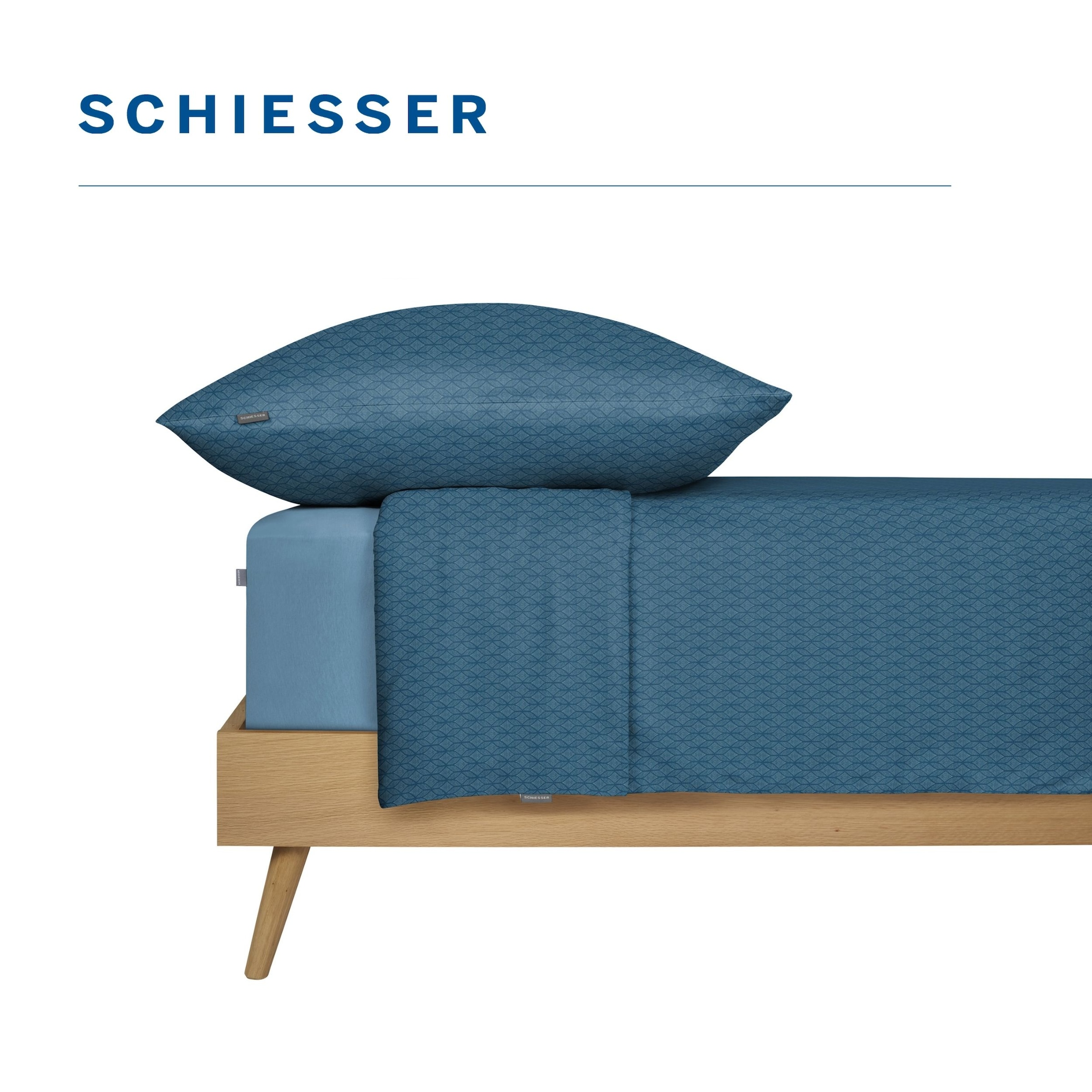 Schiesser Bettwäsche »Dotted Diamond aus weicher Baumwolle mit Grafikprint« 2 OEKO-TEX® MADE IN GREEN