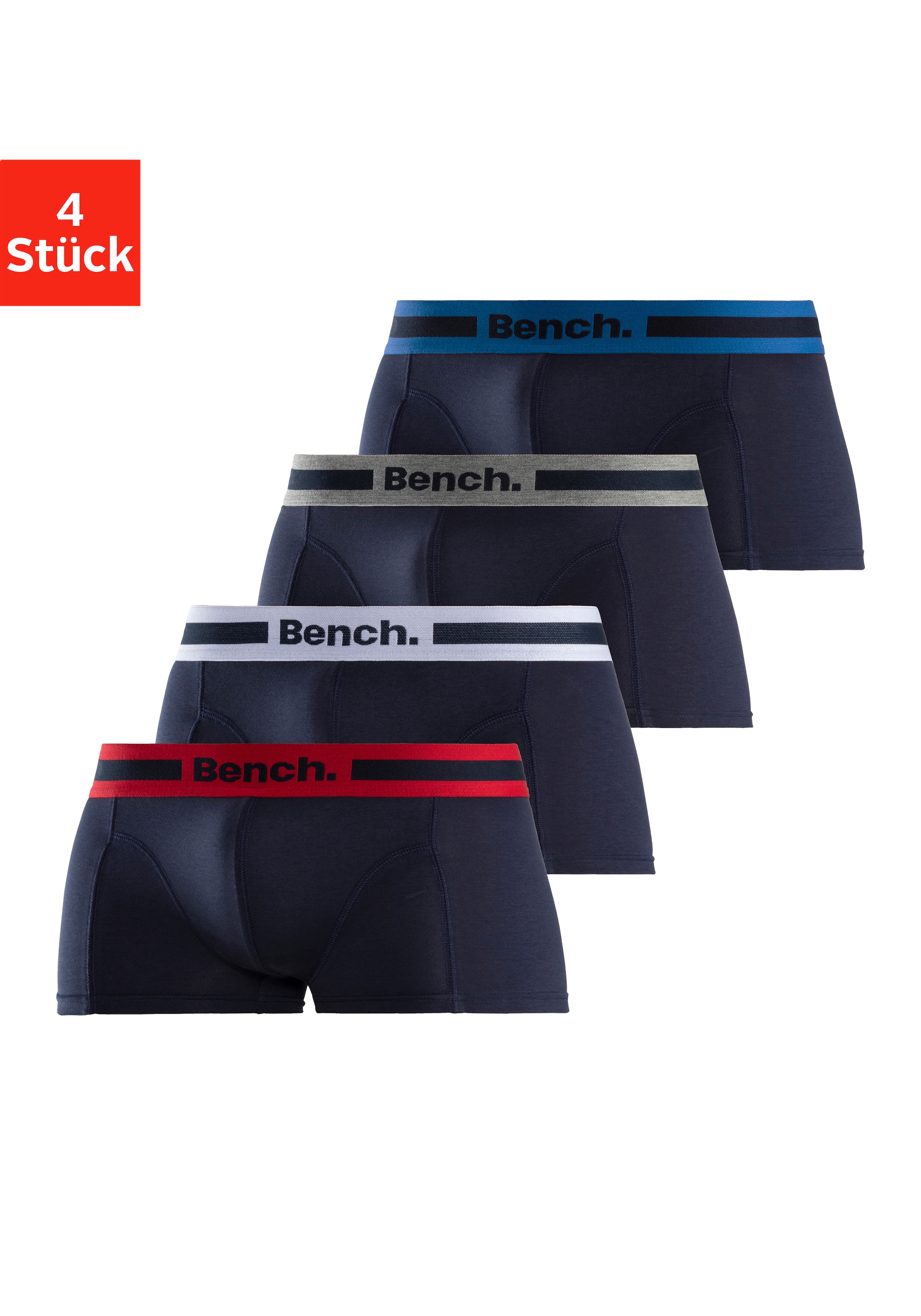 Bench. Hipster, (Packung, 4 St.), knapp sitzende Boxershorts aus Baumwollmi günstig online kaufen