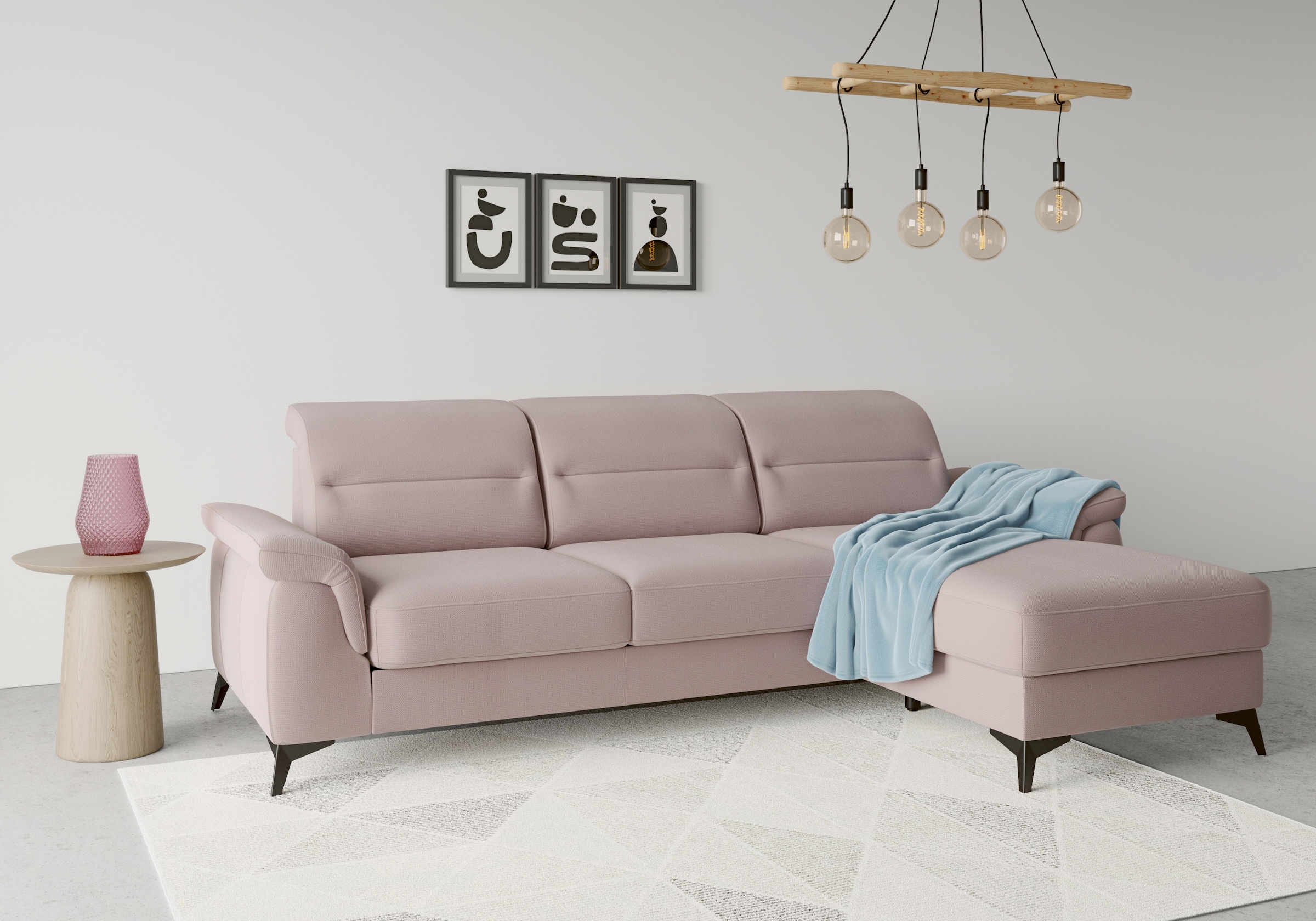 sit&more Ecksofa "Sinatra L-Form", mit Recamiere, optional mit Kopfteilvers günstig online kaufen