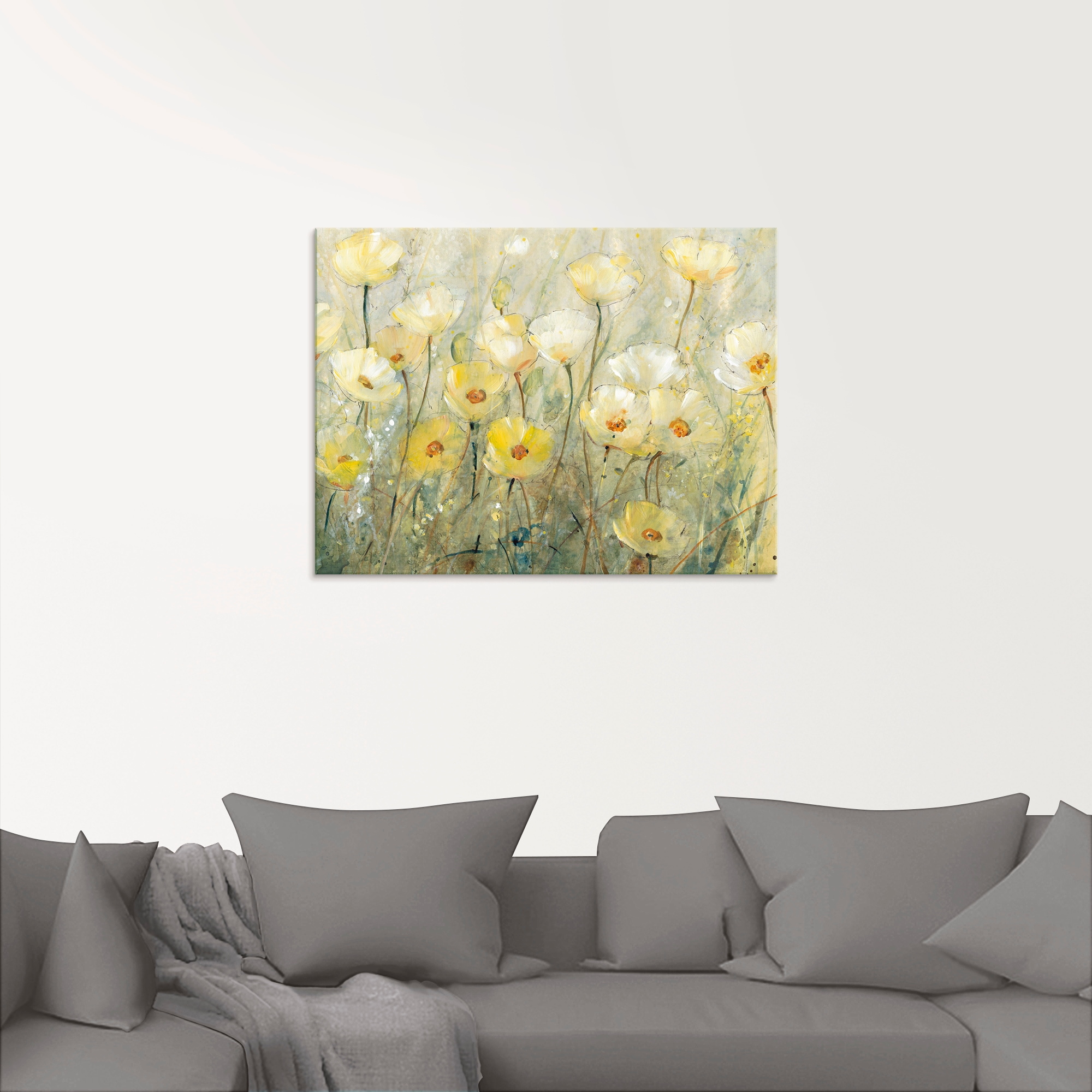 Artland Glasbild »Sommer in voller Blüte II«, Blumenwiese, (1 St.), in verschiedenen Größen