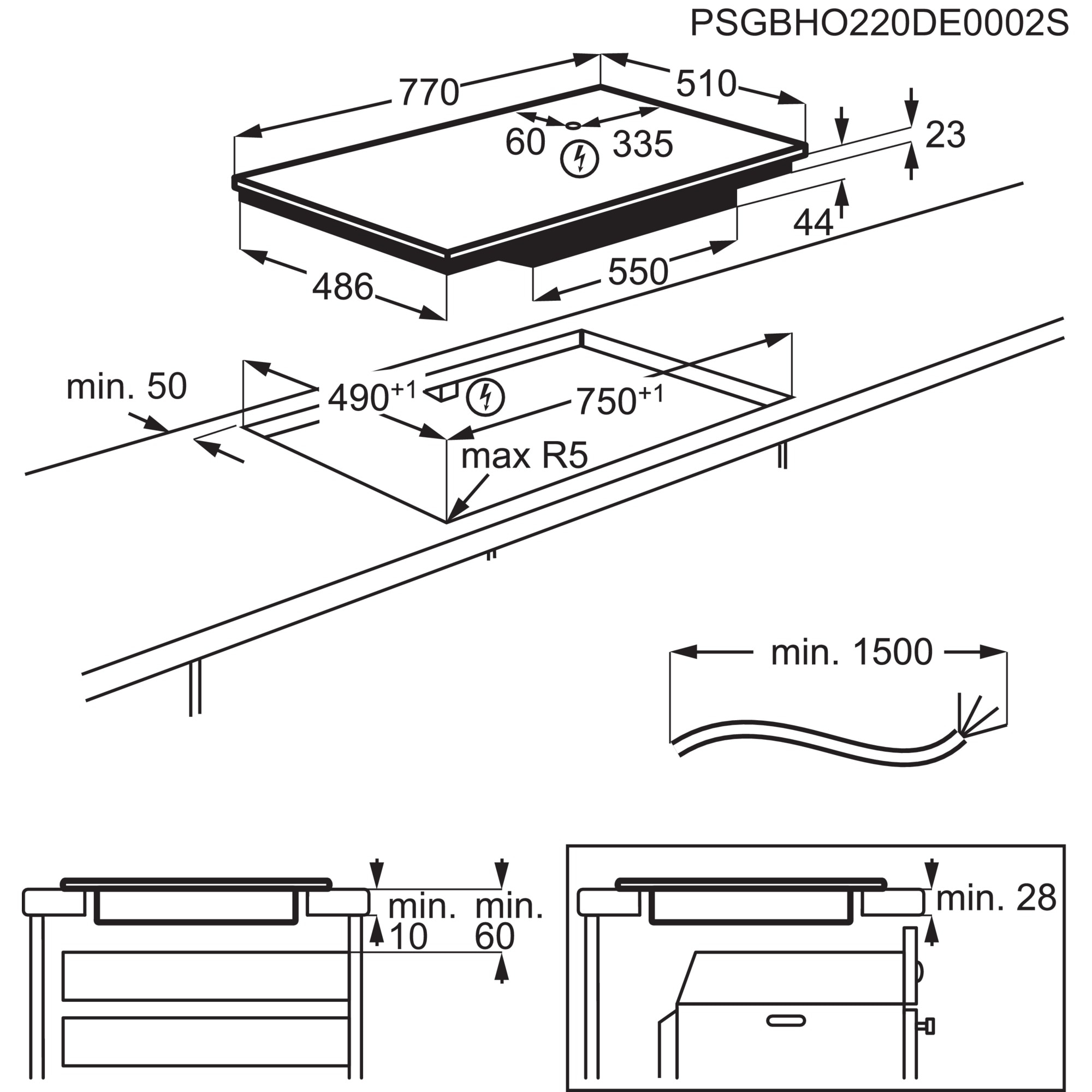 AEG Induktions-Kochfeld »TO841A0FIT«, Hob²Hood-Funktion