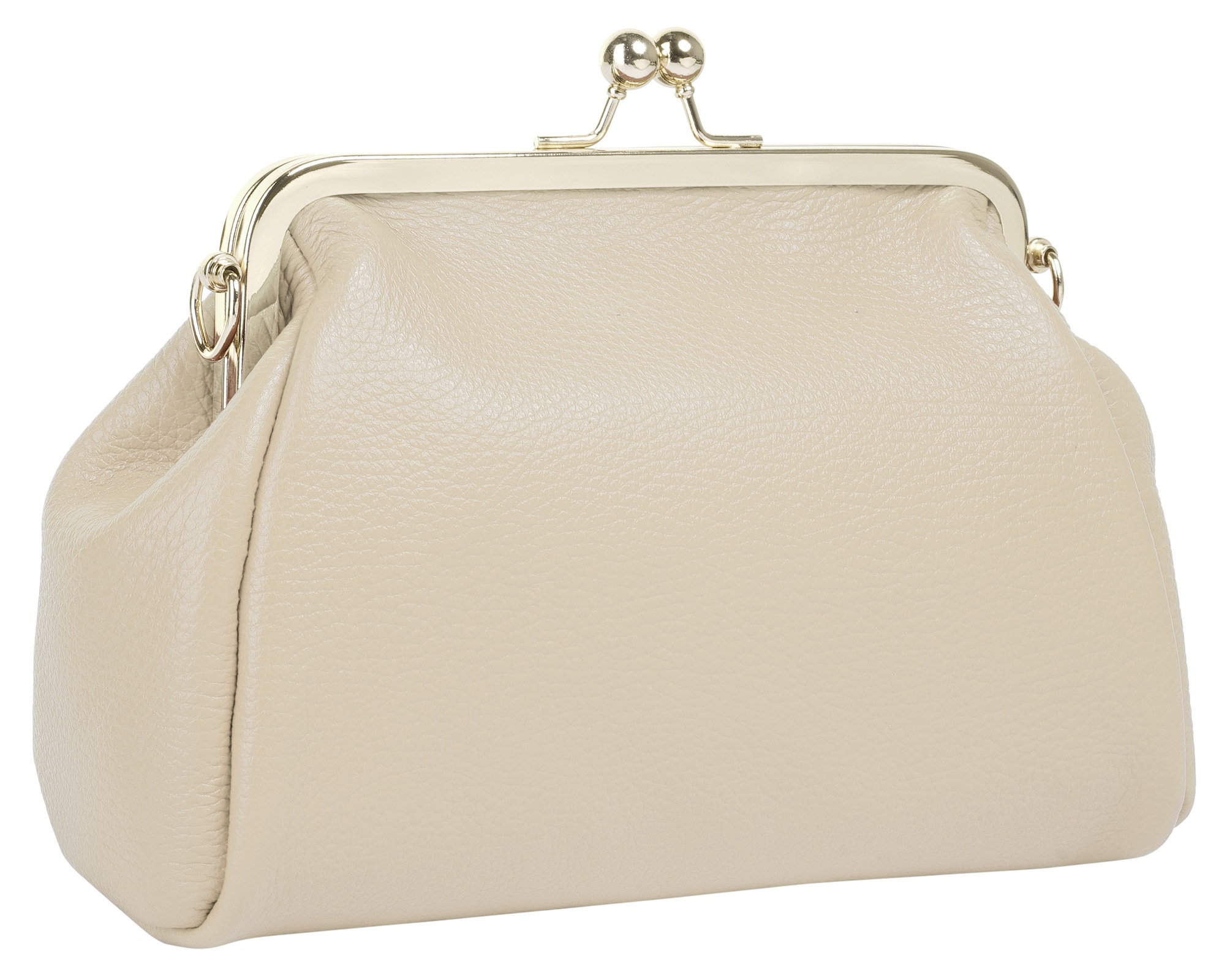 Cluty Abendtasche, echt Leder, Made in Italy