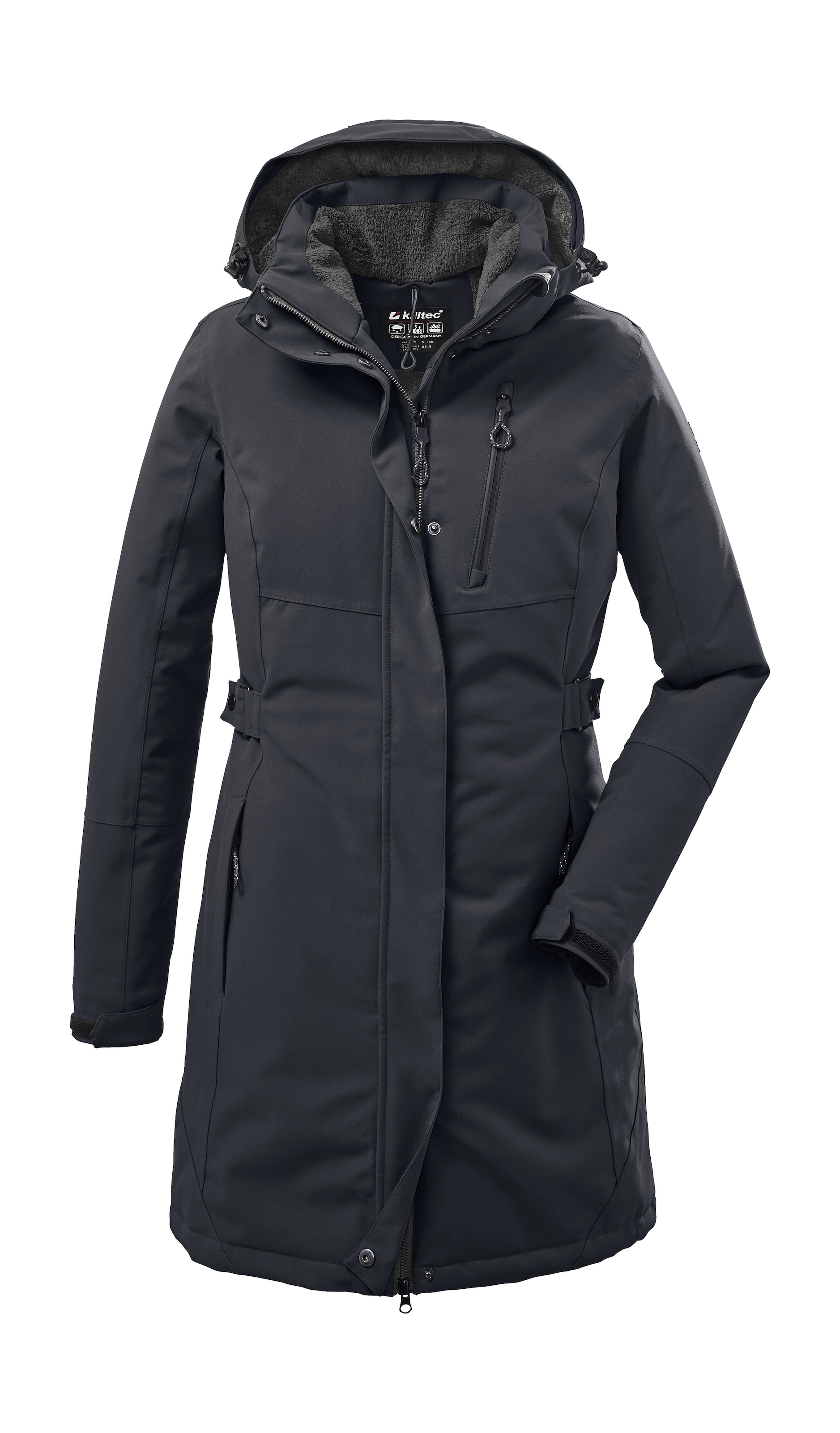 Killtec "KOW 165 WMN PRK" Wasser- und winddichter Parka mit Teddyfleece und abnehmbarer Kapuze
