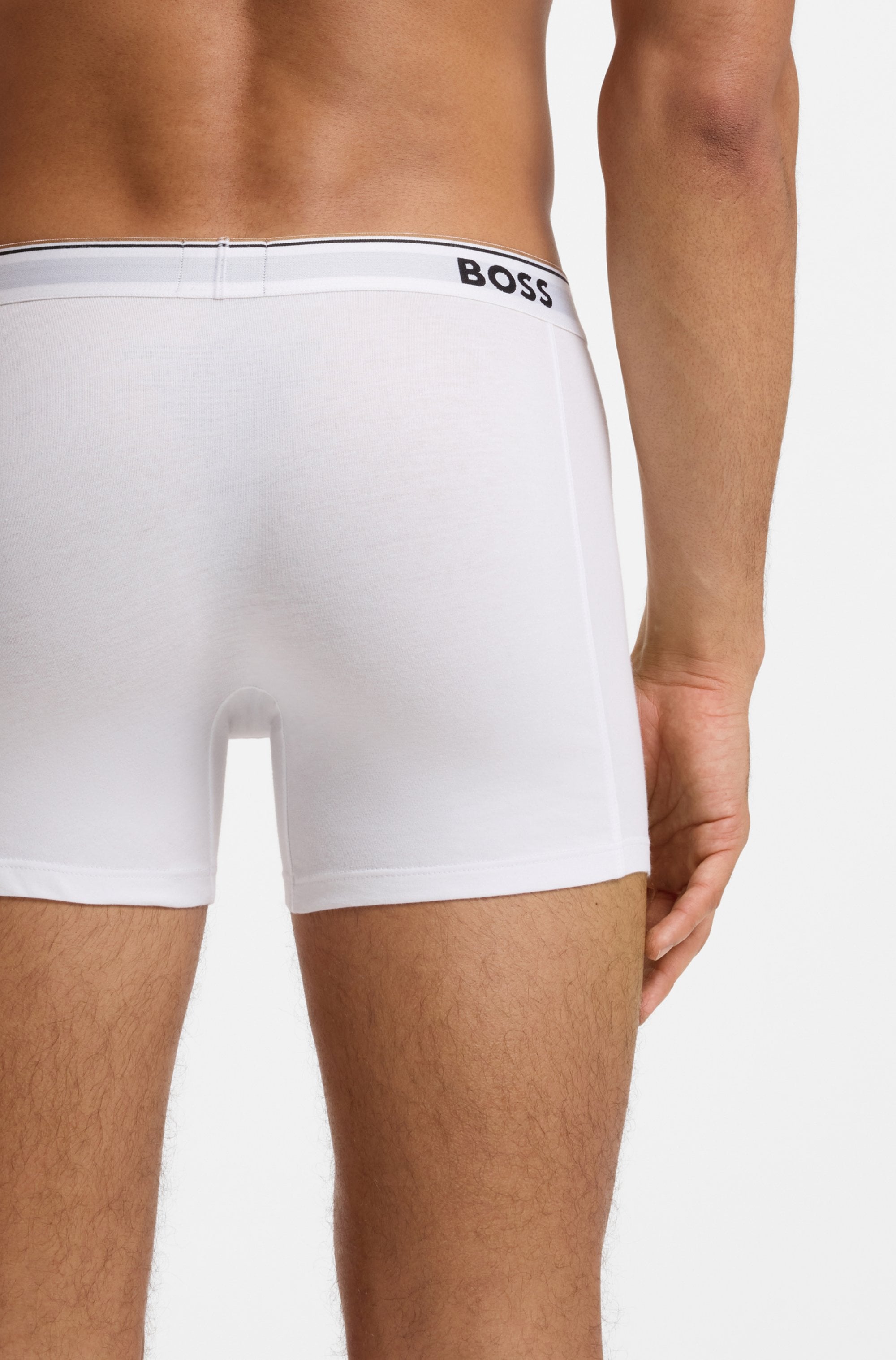BOSS »Boxer 3 PACK« mit farblich passendem Webbund