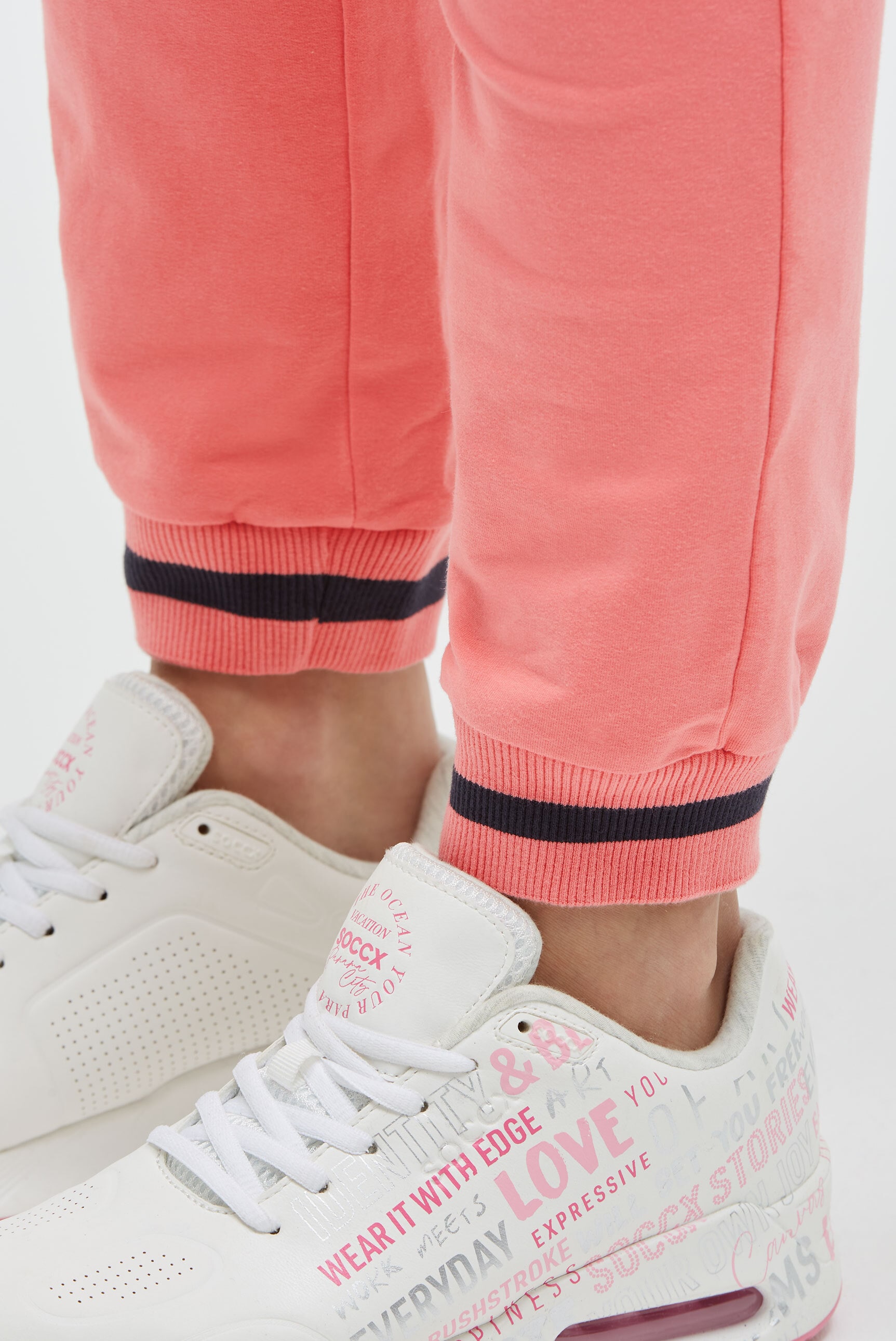 SOCCX Sporthose  mit Elastikbund & seitlichen Taschen