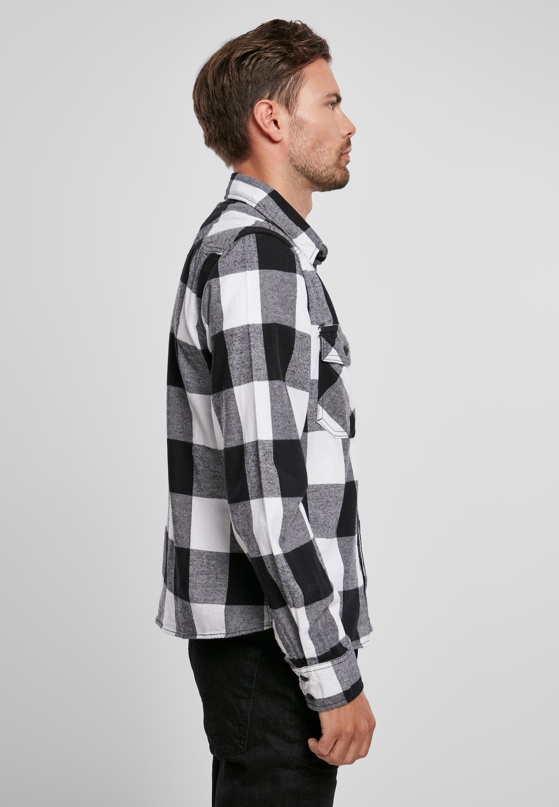 Brandit Langarmhemd »Brandit Herren Checked Shirt«, (1 tlg.)