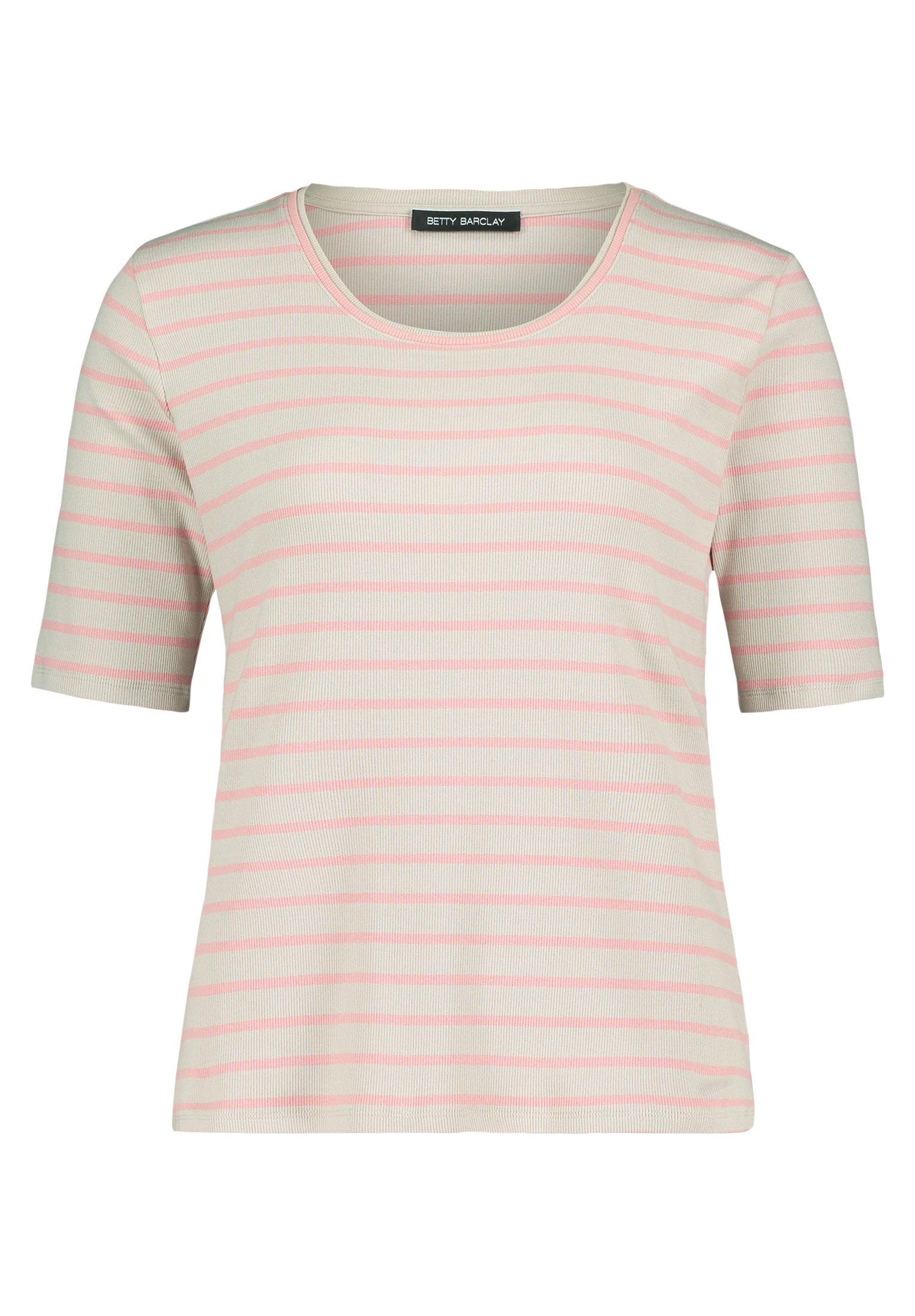 Betty Barclay Kurzarmshirt »Betty Barclay Damen Basic Shirt mit Rippenstruktur«, (1 tlg.), Material