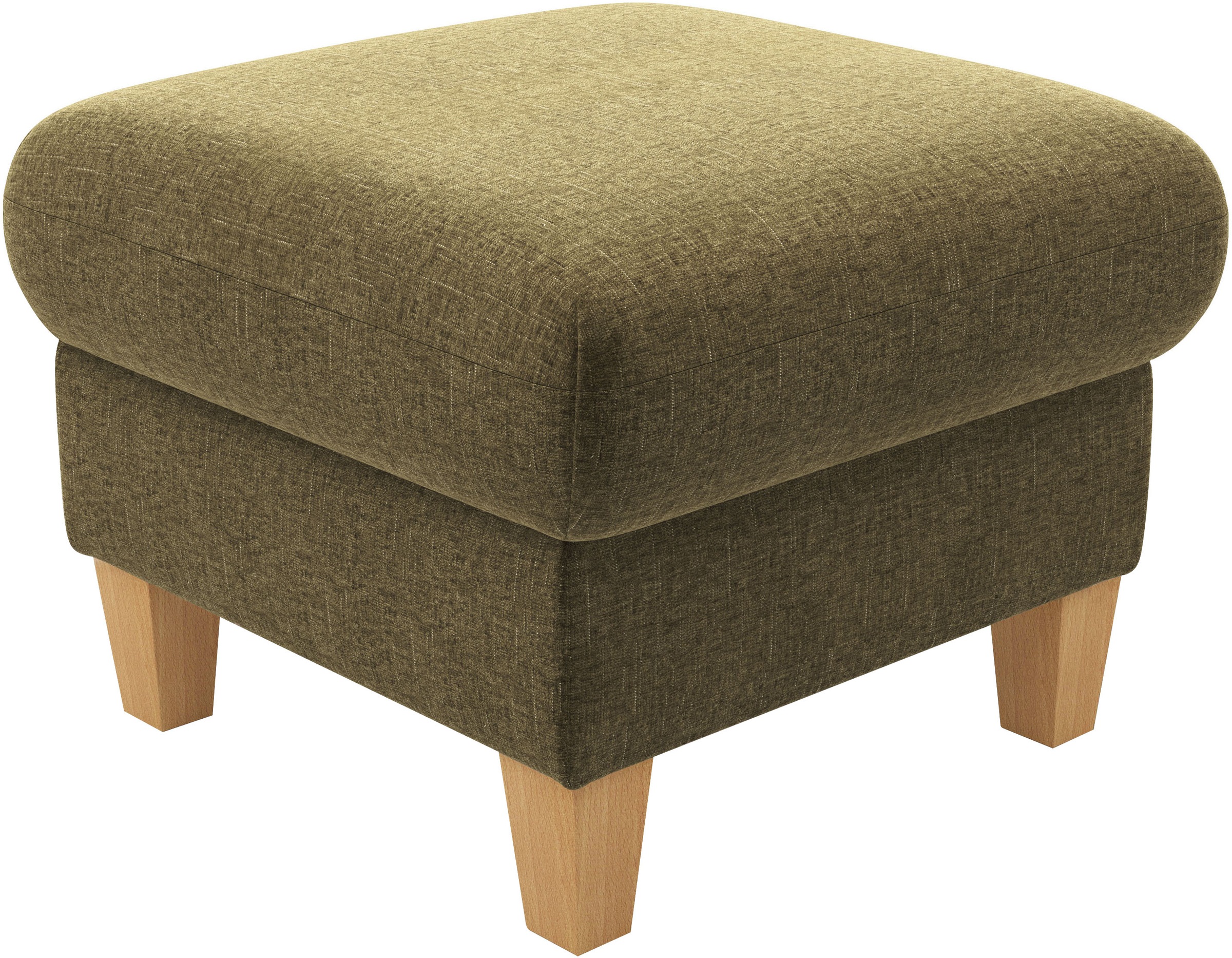 Home affaire Polsterhocker "Rochelle", (1 St.), Massive 12 cm Holzbeine günstig online kaufen