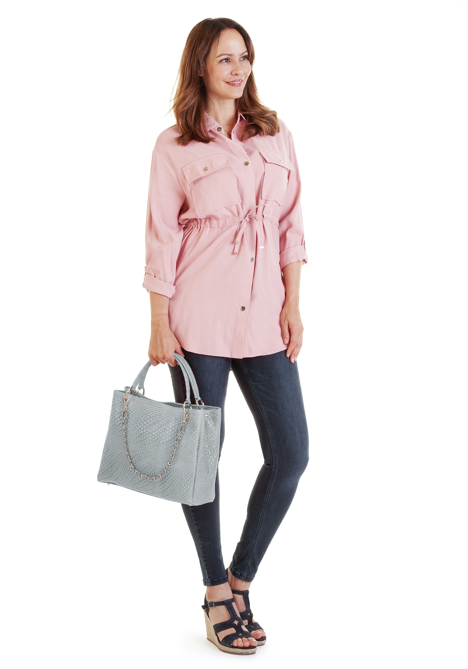 Samantha Look Shopper, echt Leder, Made in Italy