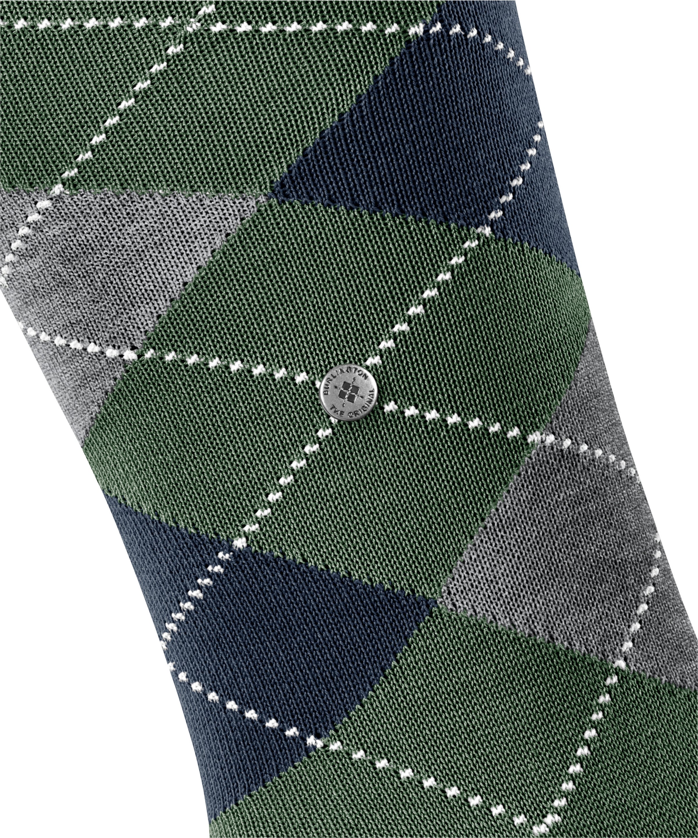 Burlington Kniestrümpfe »Manchester« Einheitsgröße 40-46, Argyle-Muster, Burlington-Clip